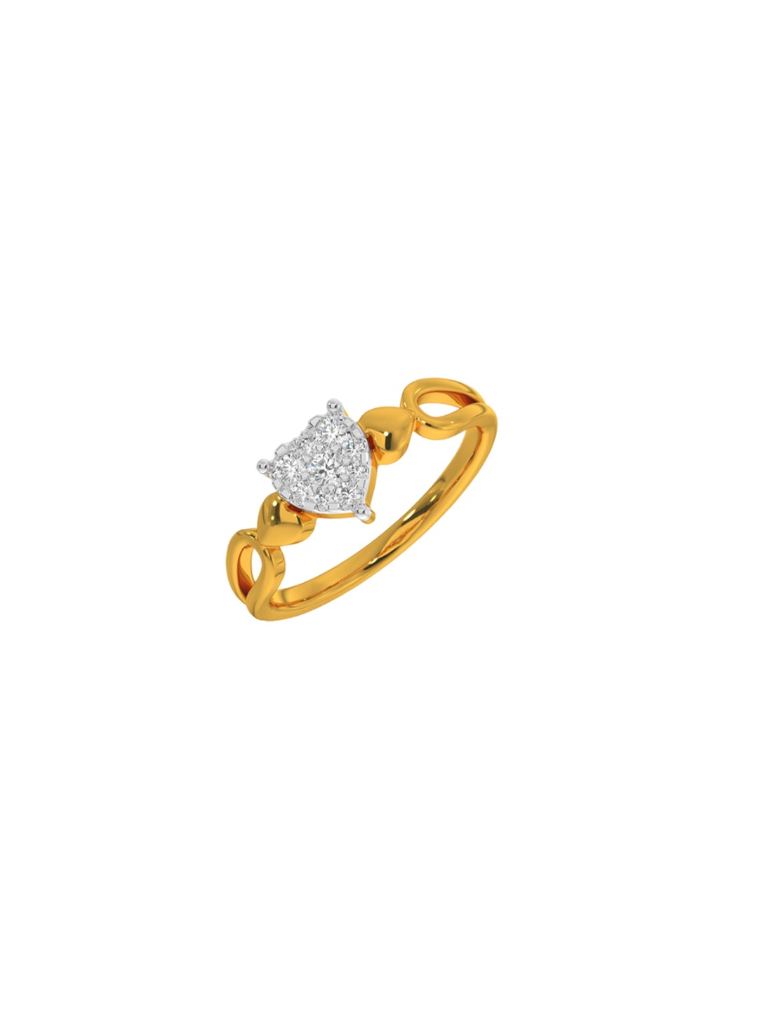 

KISNA DIAMOND AND GOLD JEWELLERY Women 18KT Diamond Finger Ring 2.69gm