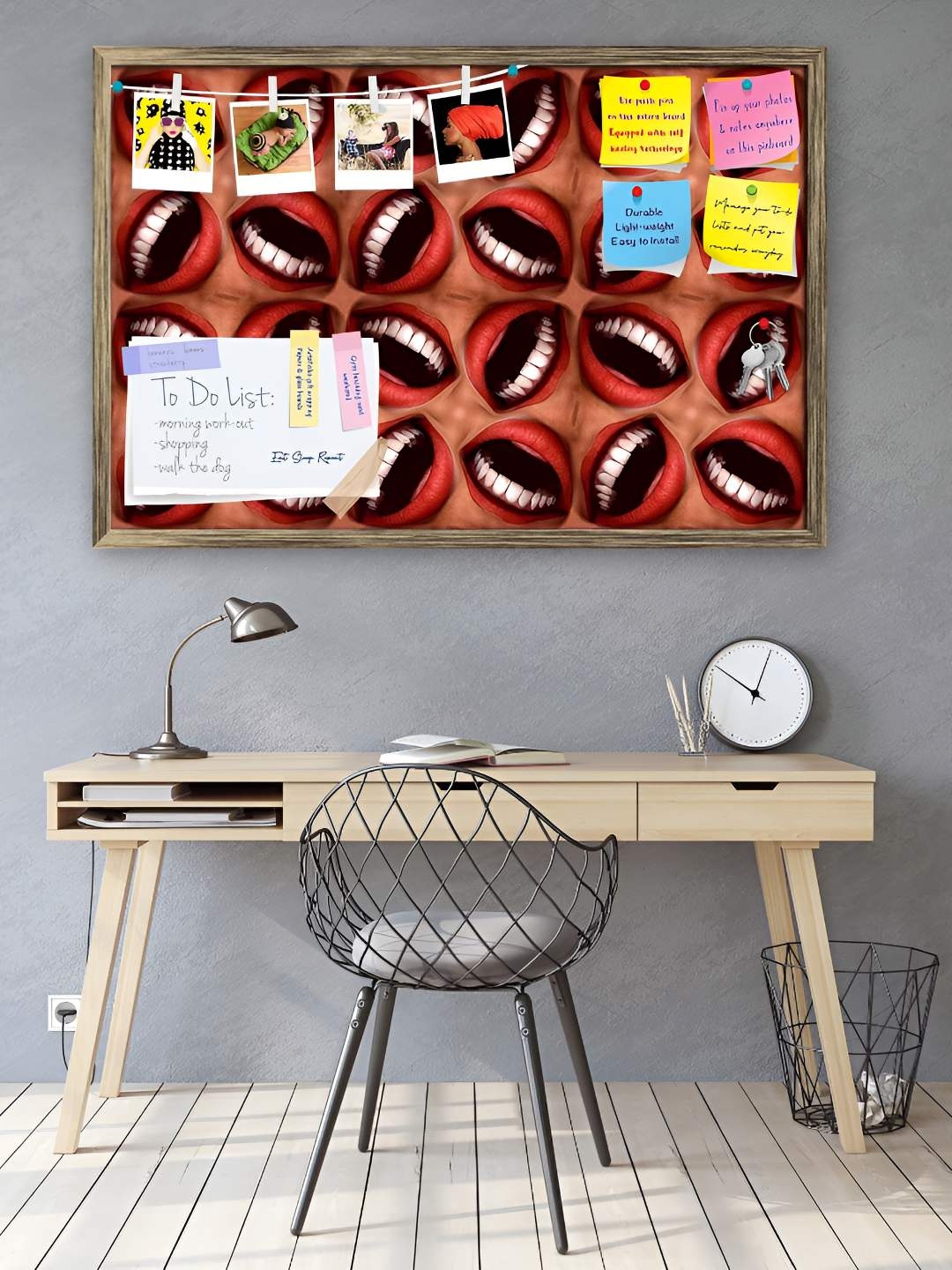 

ArtzFolio Wooden Notice Pin Board, Multi
