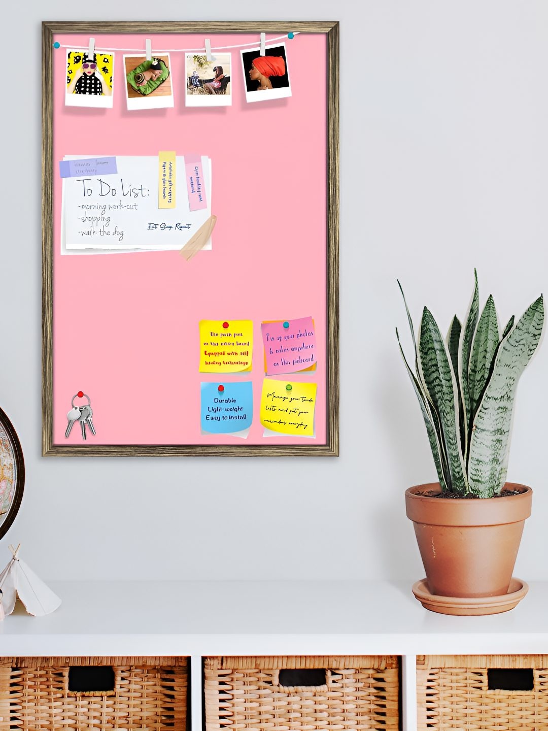 

ArtzFolio Wooden Notice Board, Pink