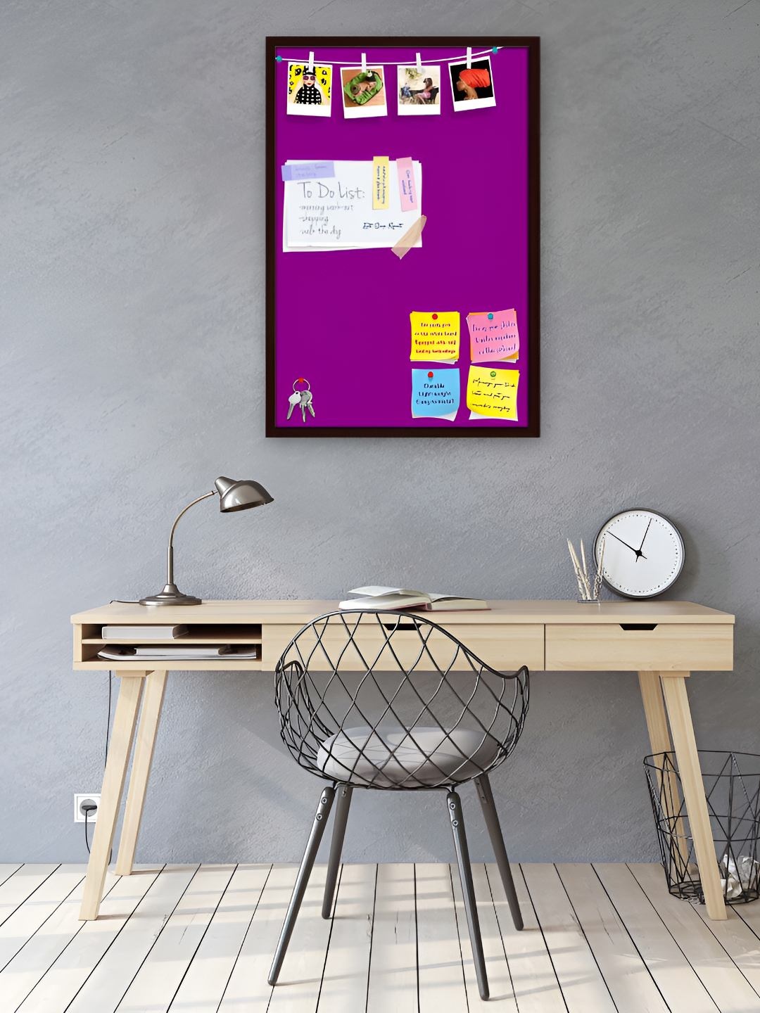 

ArtzFolio Wooden Notice Board, Purple