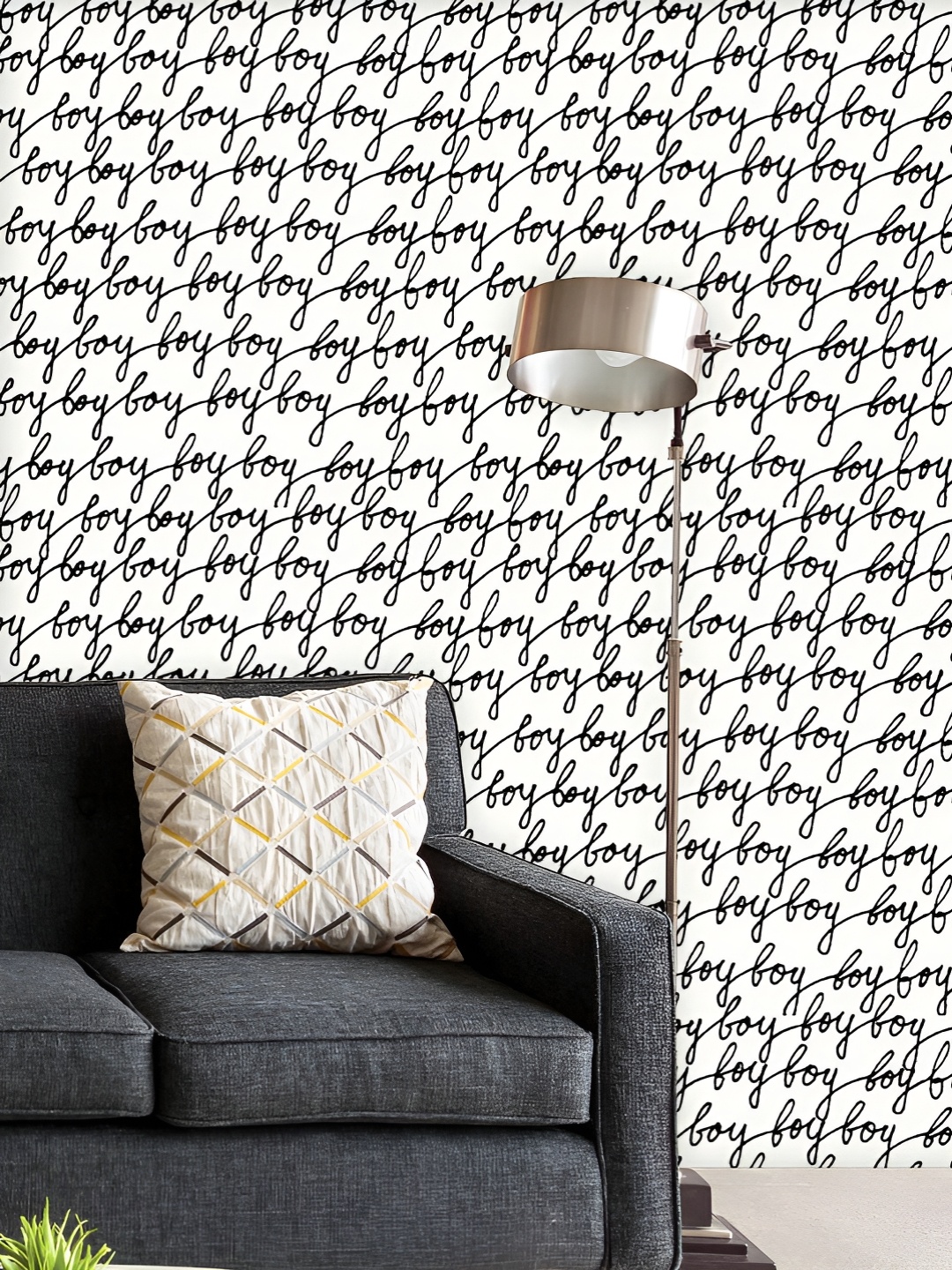 

ArtzFolio White & Black Printed UV Resistant Wallpaper