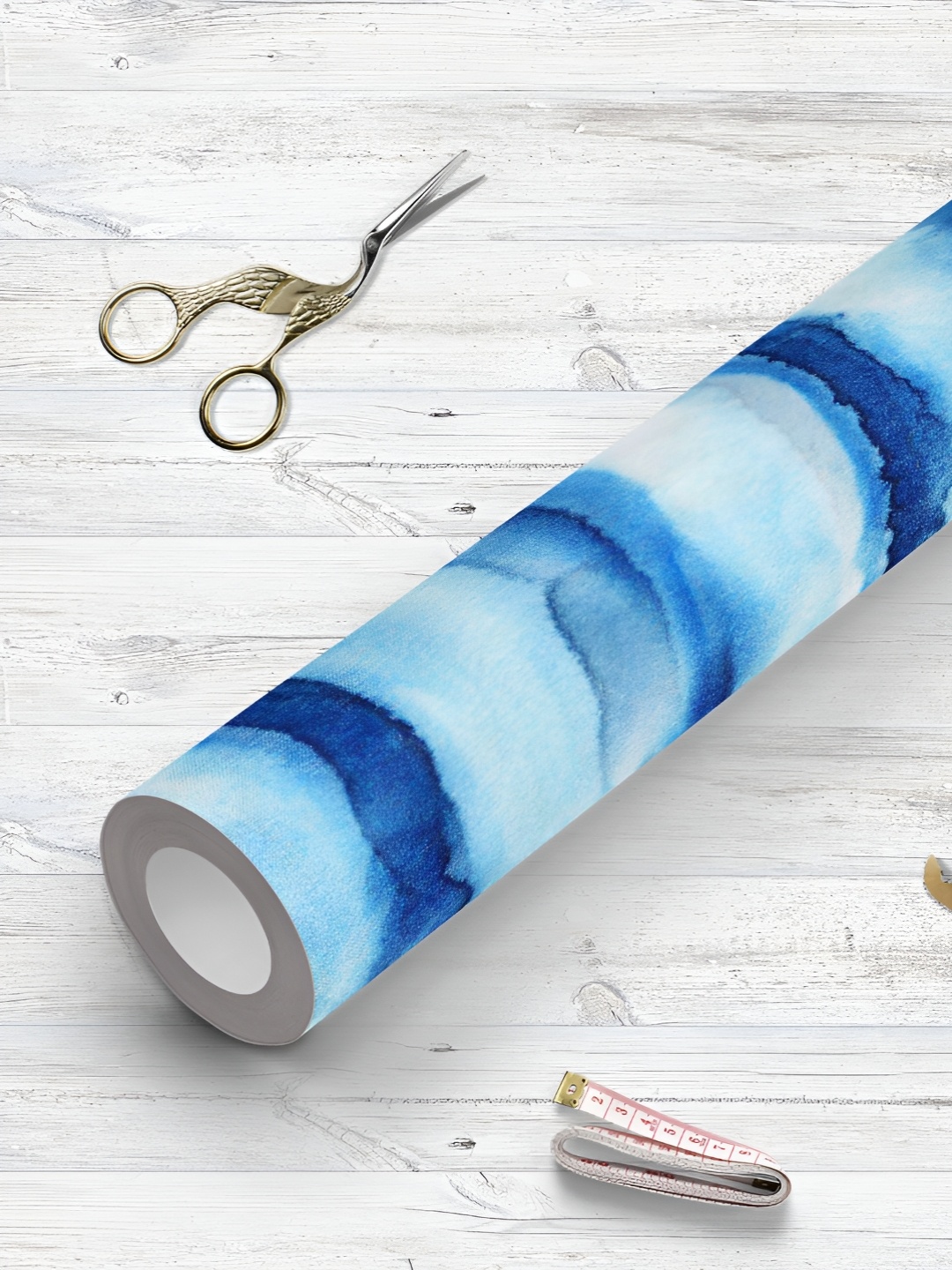 

ArtzFolio Blue & White Printed UV-Resistant Peel & Stick Wallpaper