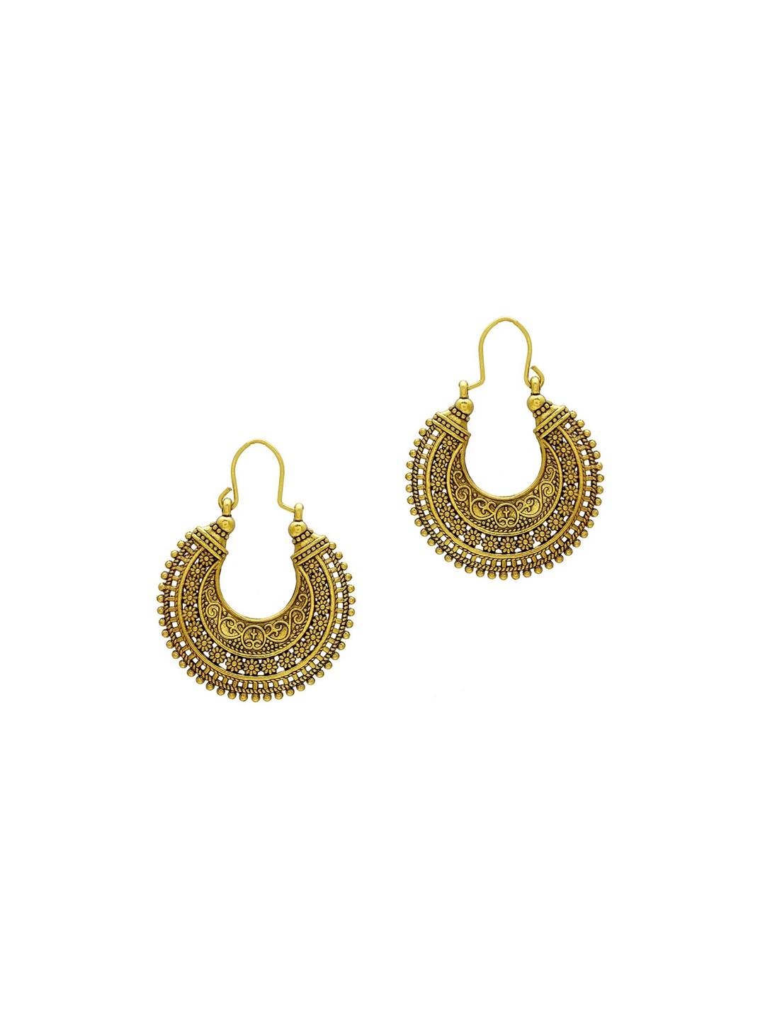 

MEMOIR Gold-Plated Contemporary Hoop Earrings