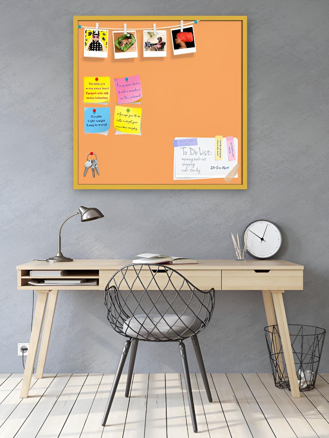 

ArtzFolio Wooden Notice Pin Board, Brown
