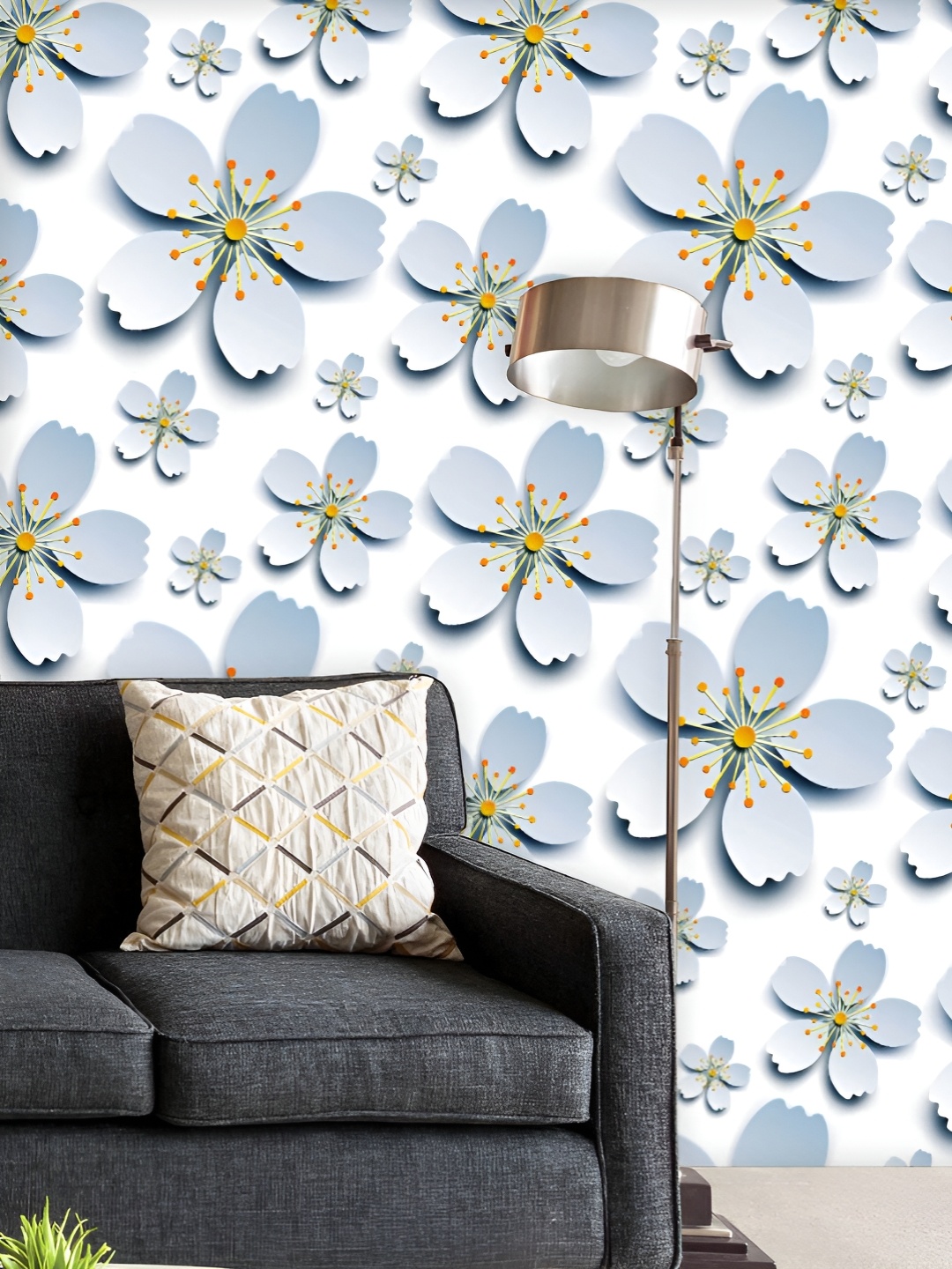 

ArtzFolio Printed UV-Resistant Anti-Bacterial D Sakura Floral Peel & Stick Wallpaper, Multi