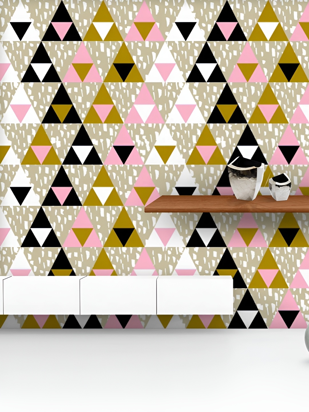 

ArtzFolio Beige & Pink Printed UV Resistant Wallpaper