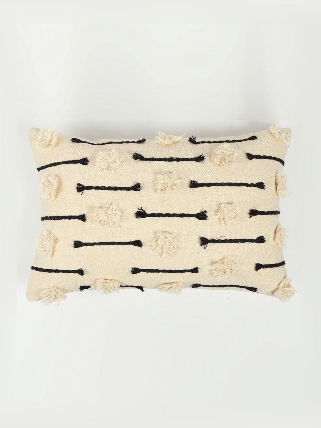 

Art Avenue Black & White Embroidered Rectangle Cushion Covers