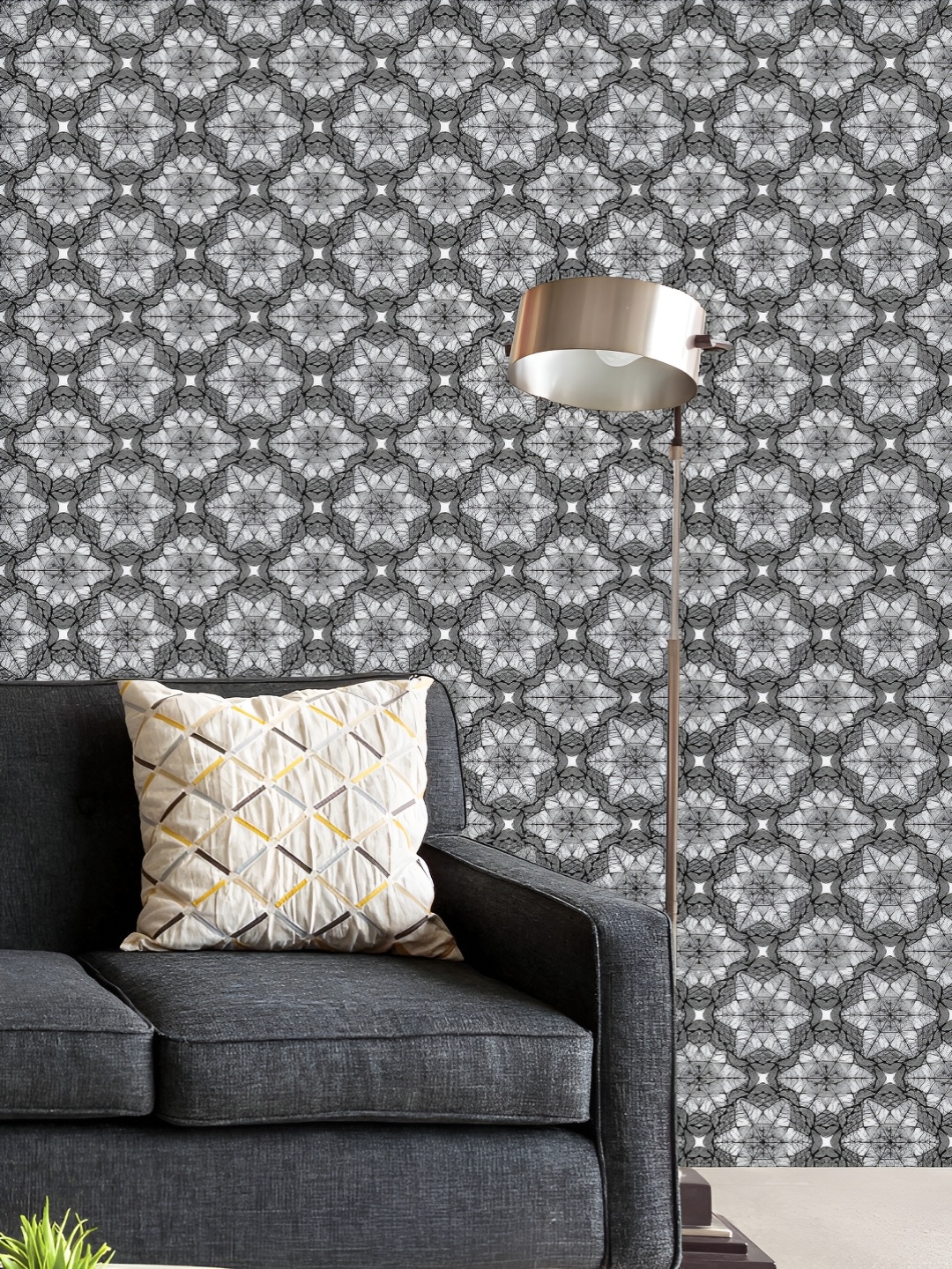 

ArtzFolio Printed UV-Resistant Anti-Bacterial Mandala Art Peel & Stick Wallpaper, Multi