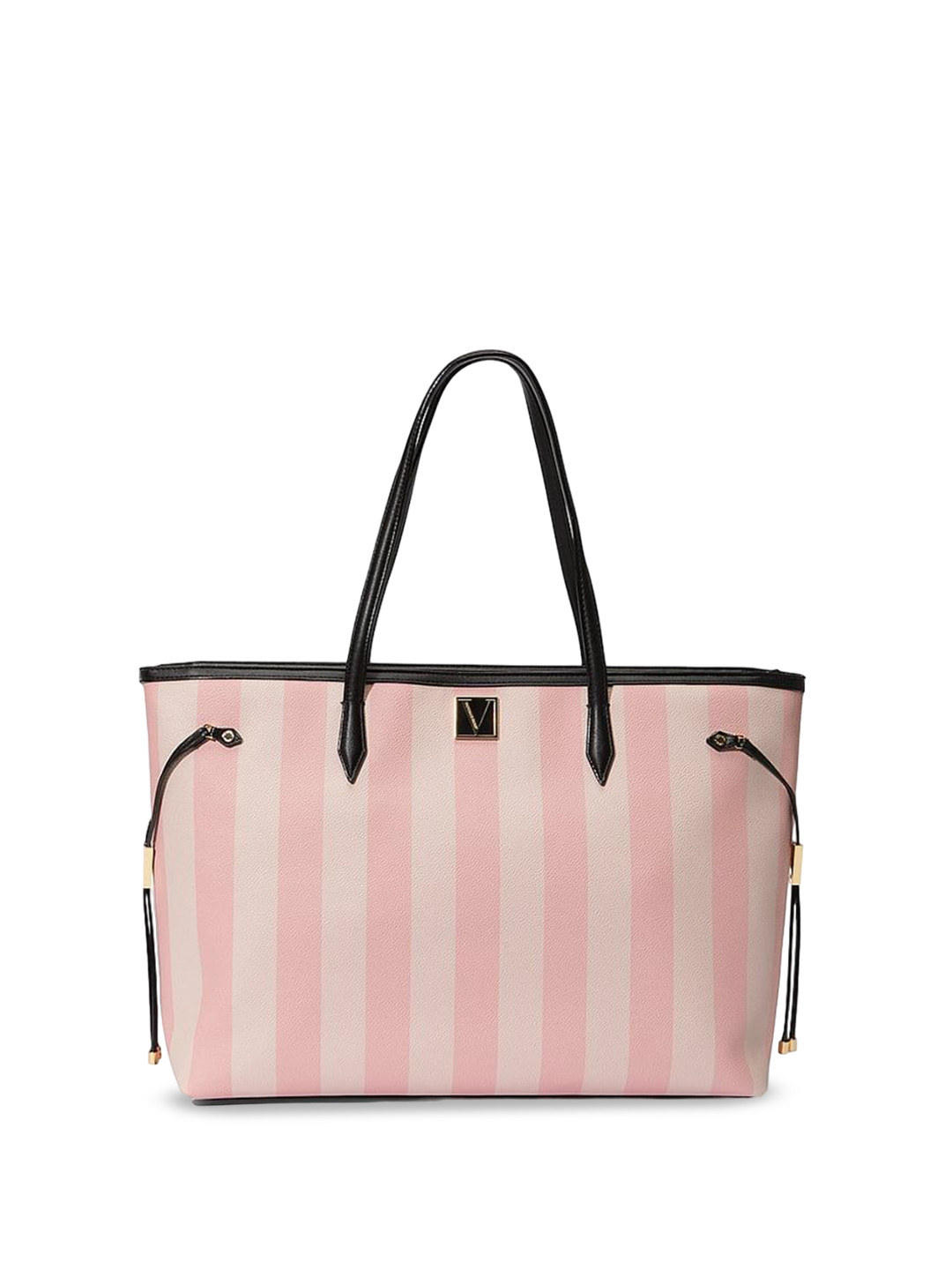 

Victoria's Secret PU Structured Shoulder Bag with Applique, Pink