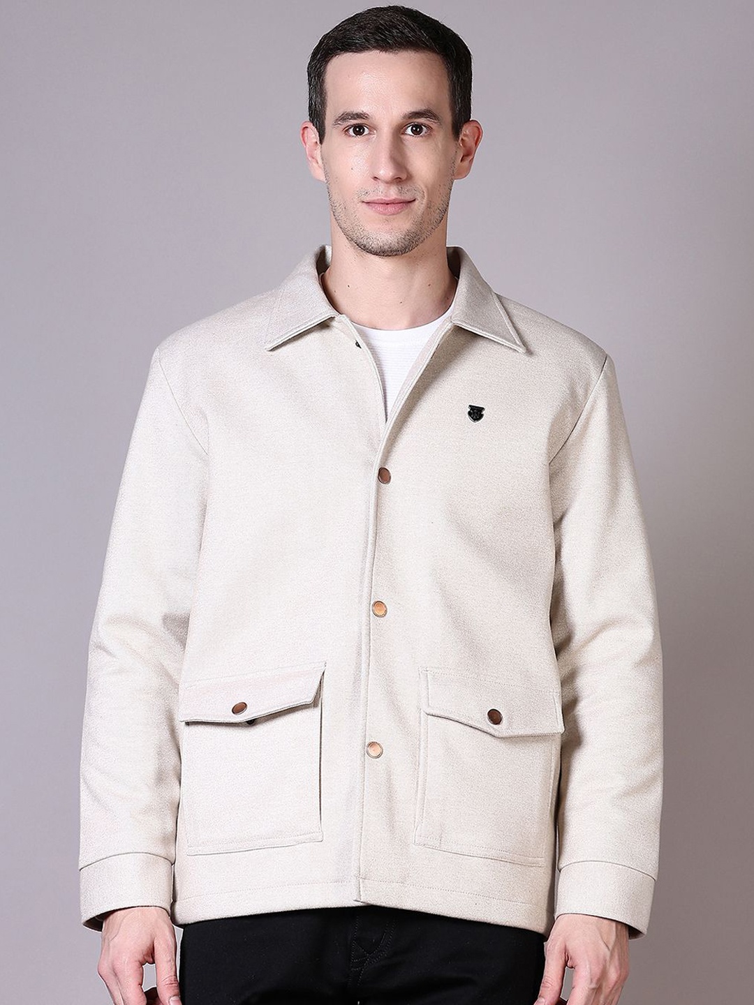 

V-Mart Men Jacket, Cream