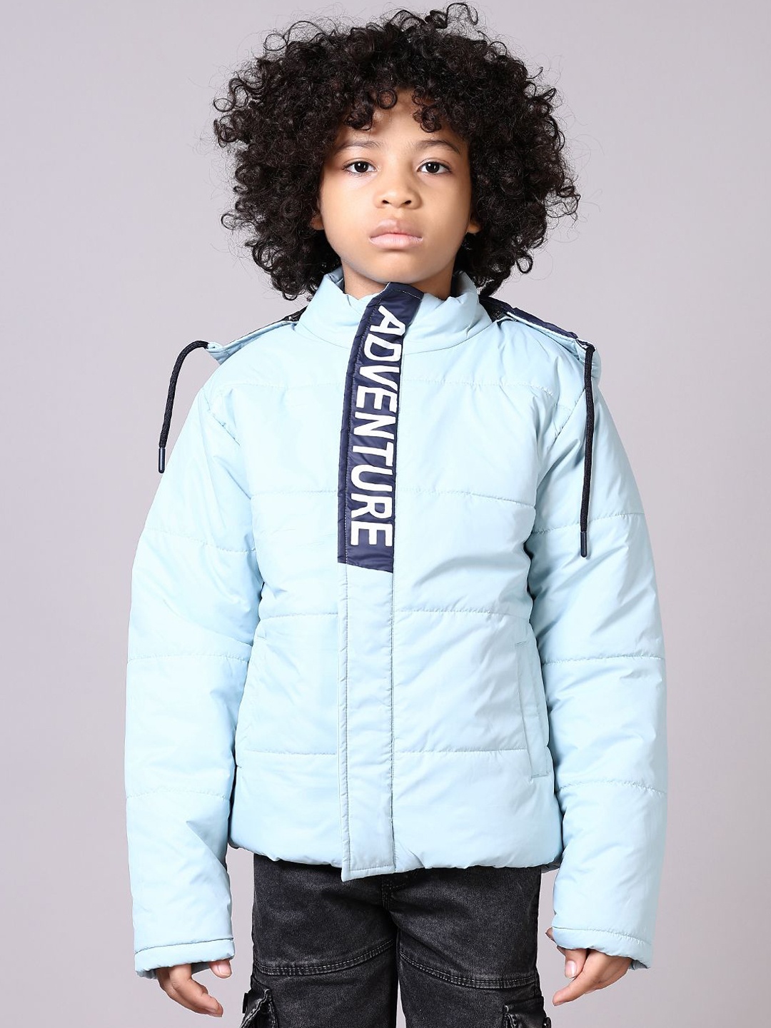 

V-Mart Boys Open Front Jacket, Blue