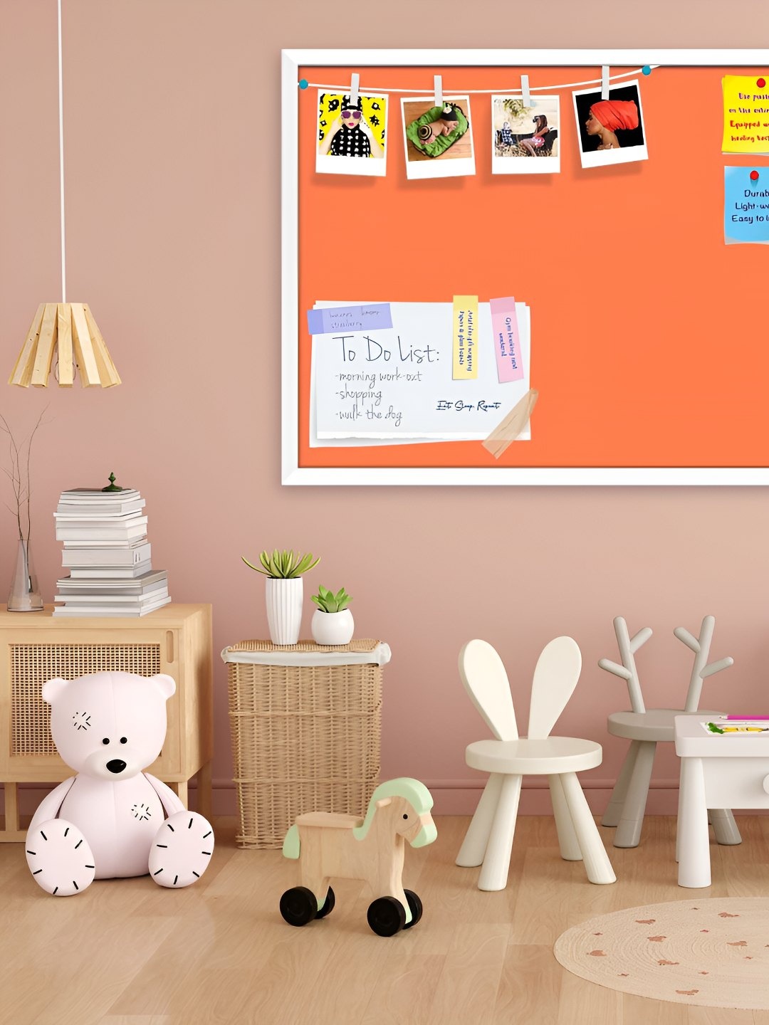 

ArtzFolio Wooden Notice Pin Board, Orange