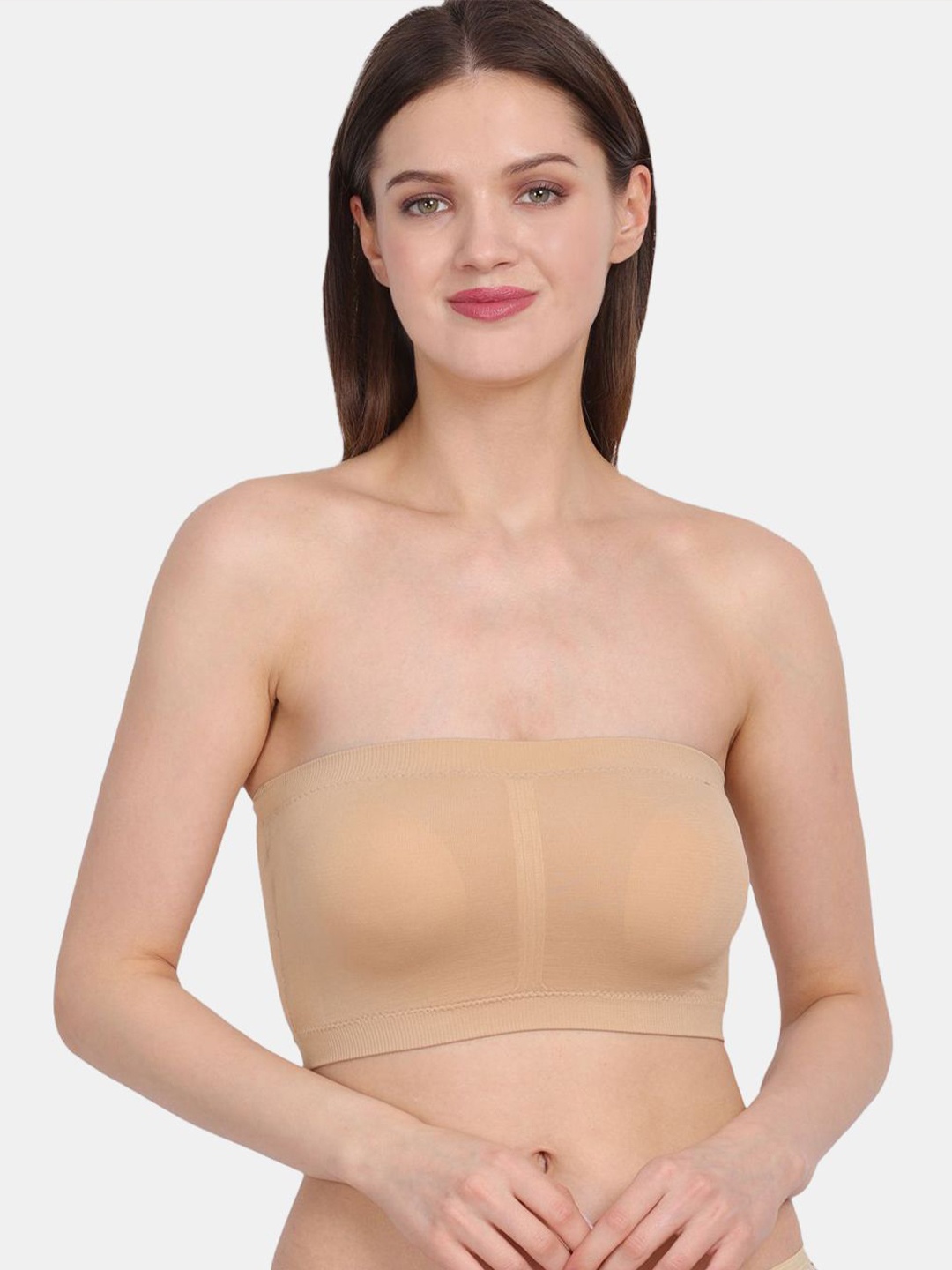 

Amour Secret Women Half Coverage Lightly Padded Bandeau Bra, Nude