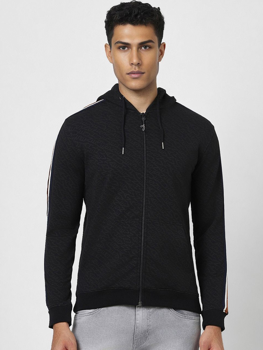 

Van Heusen Sport Men Printed Hooded Sweatshirt, Black