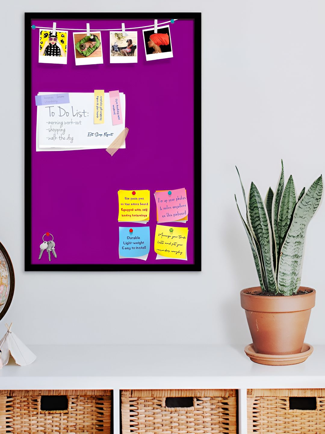 

ArtzFolio Wooden Notice Board, Purple
