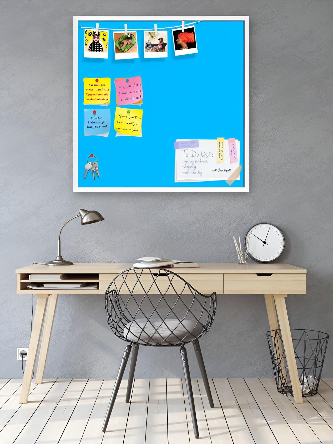 

ArtzFolio Wooden Notice Pin Board, Blue