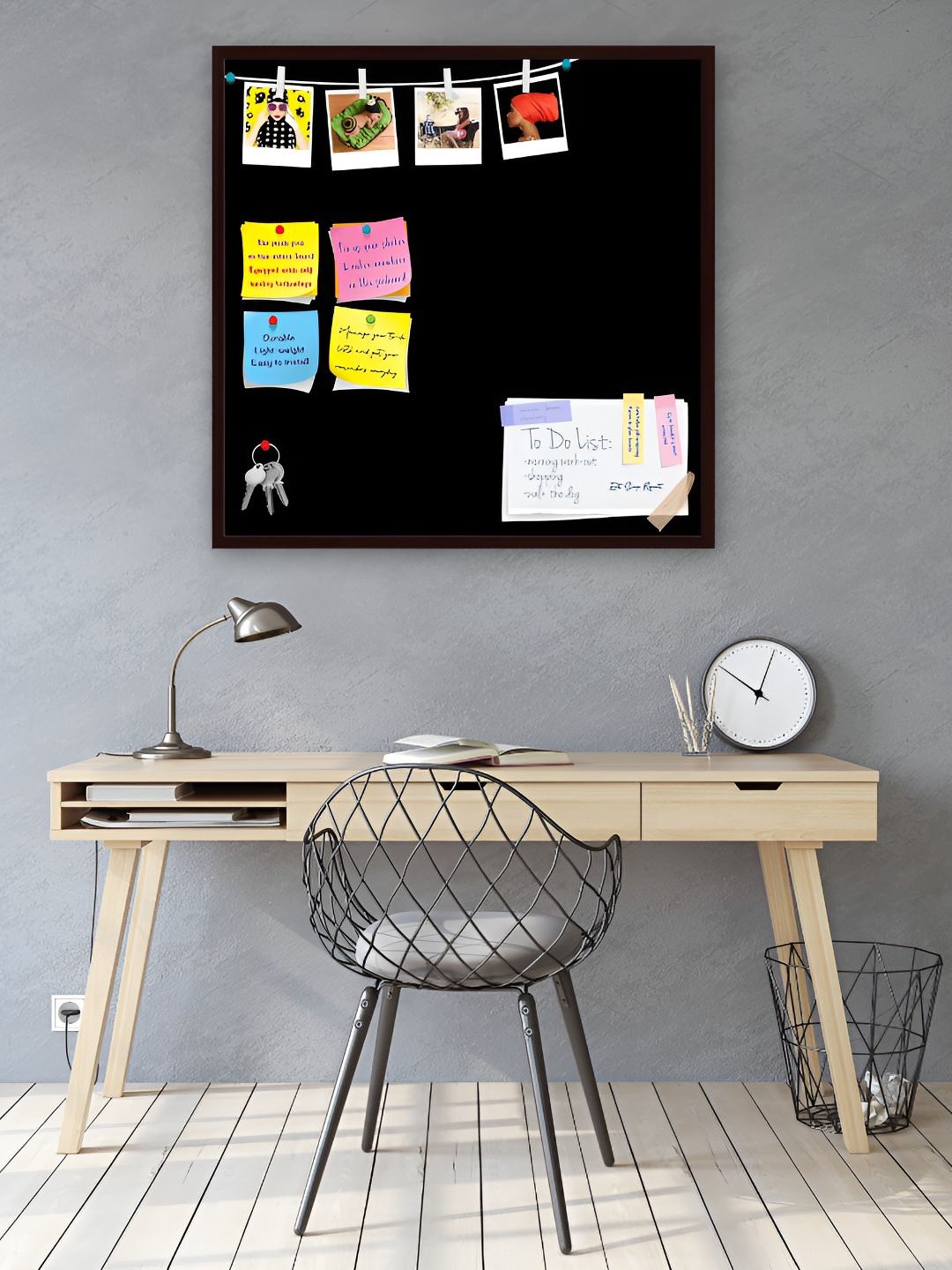 

ArtzFolio Wooden Notice Board, Grey