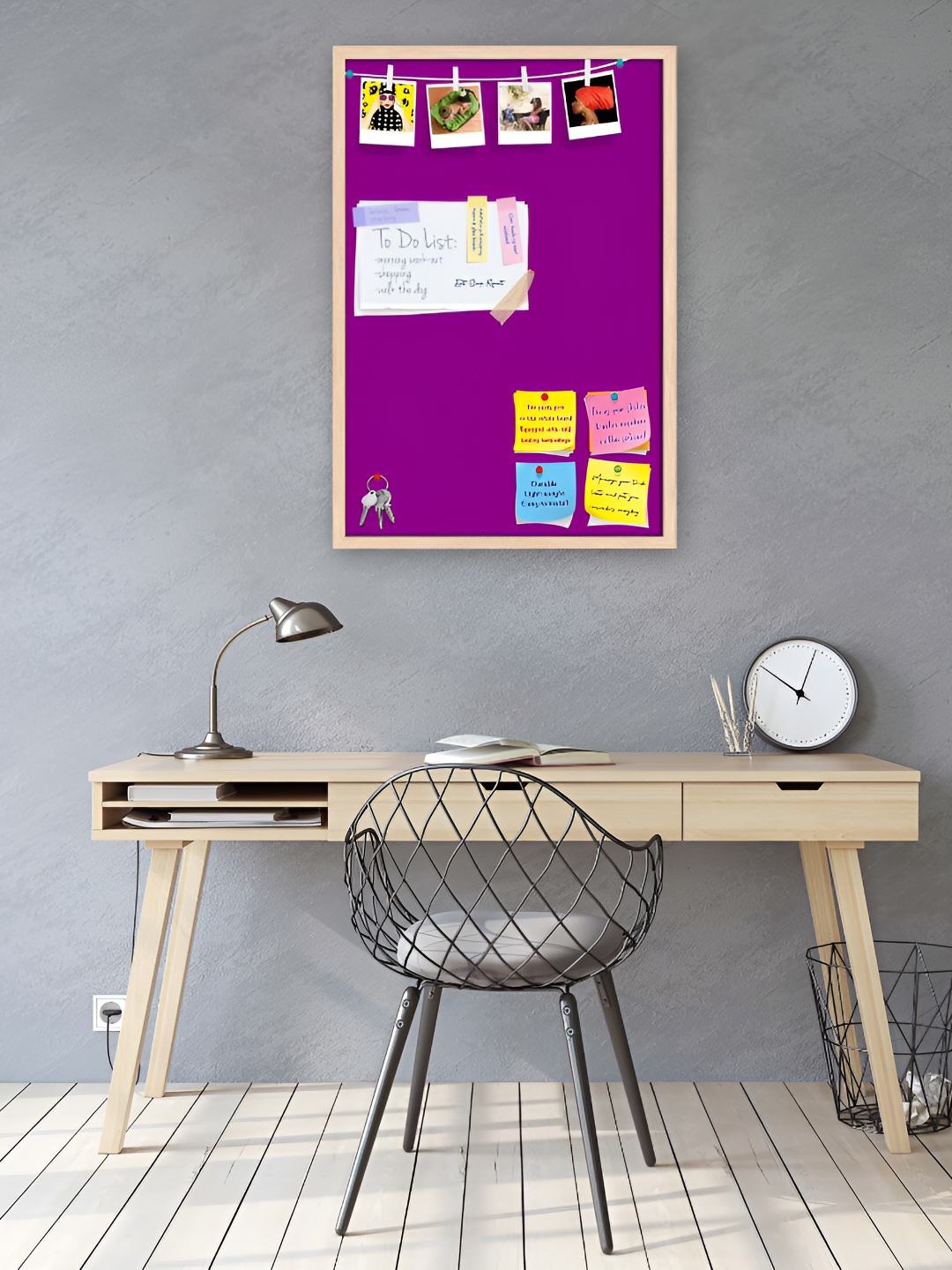 

ArtzFolio Wooden Notice Board, Purple