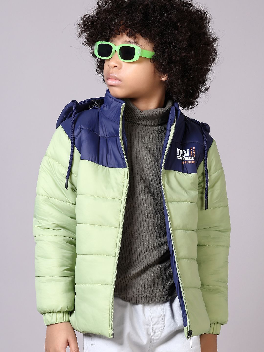 

V-Mart Boys Padded Jacket, Green