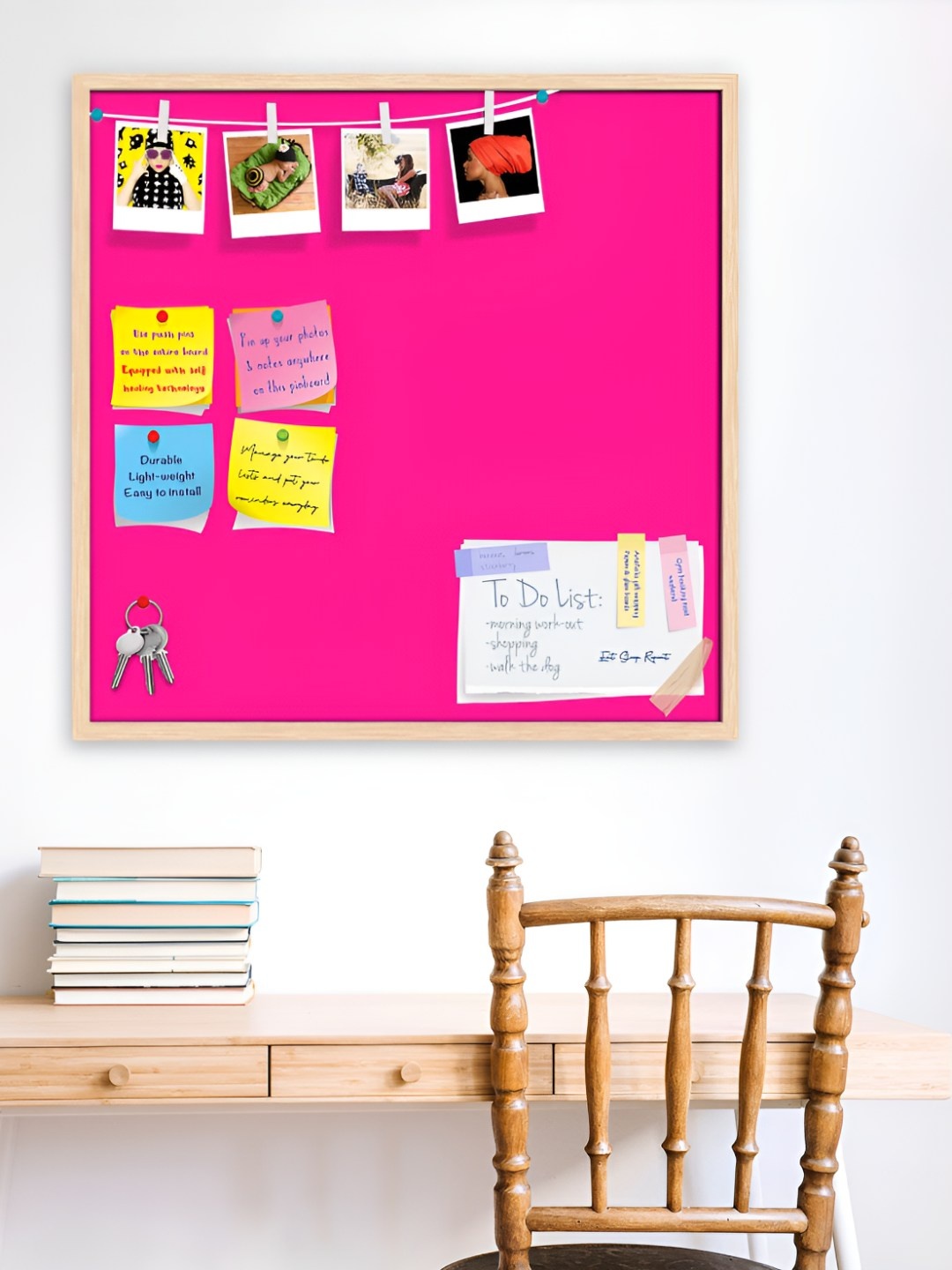 

ArtzFolio Wooden Notice Board, Pink