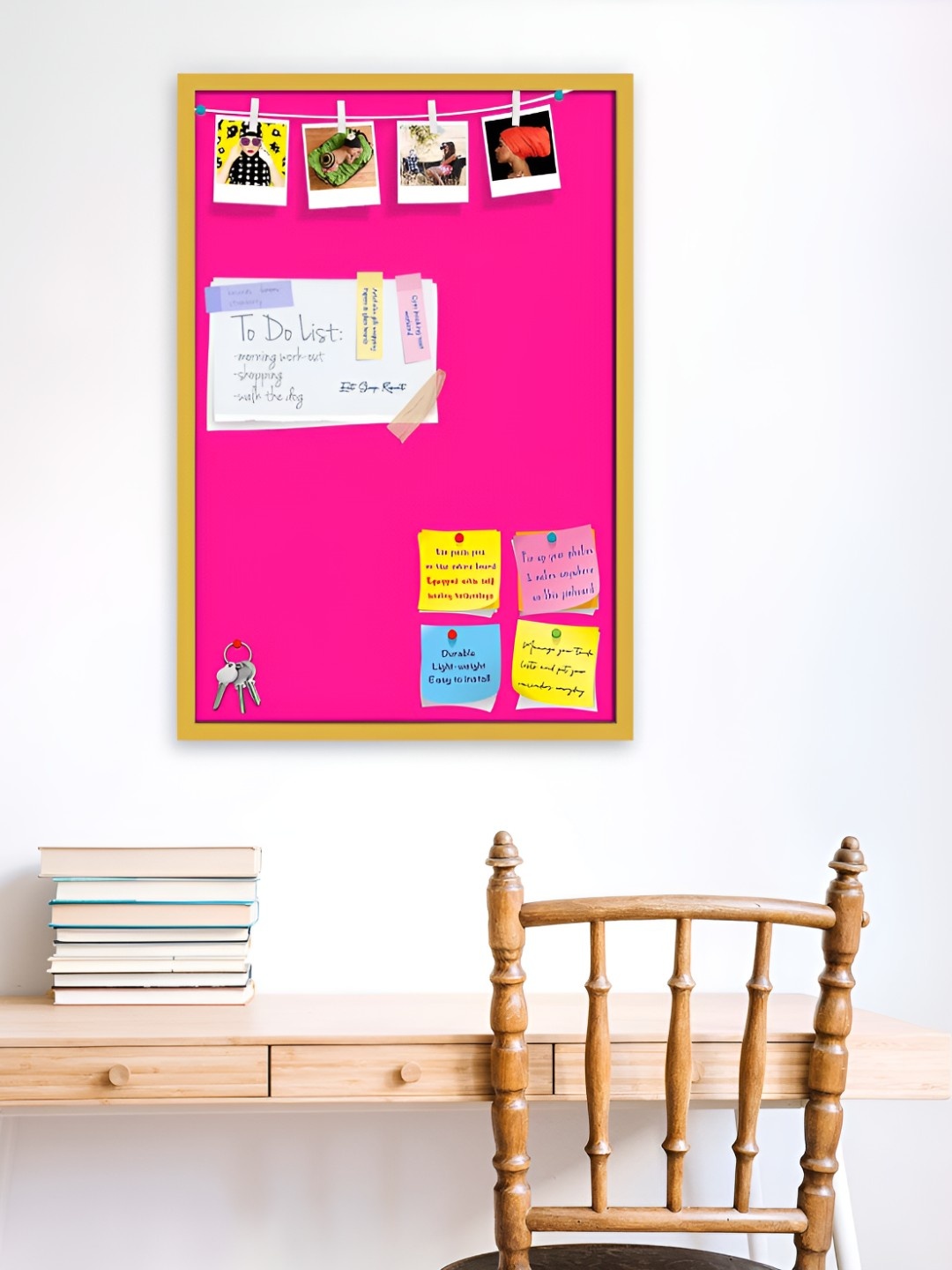 

ArtzFolio Wooden Notice Board, Pink