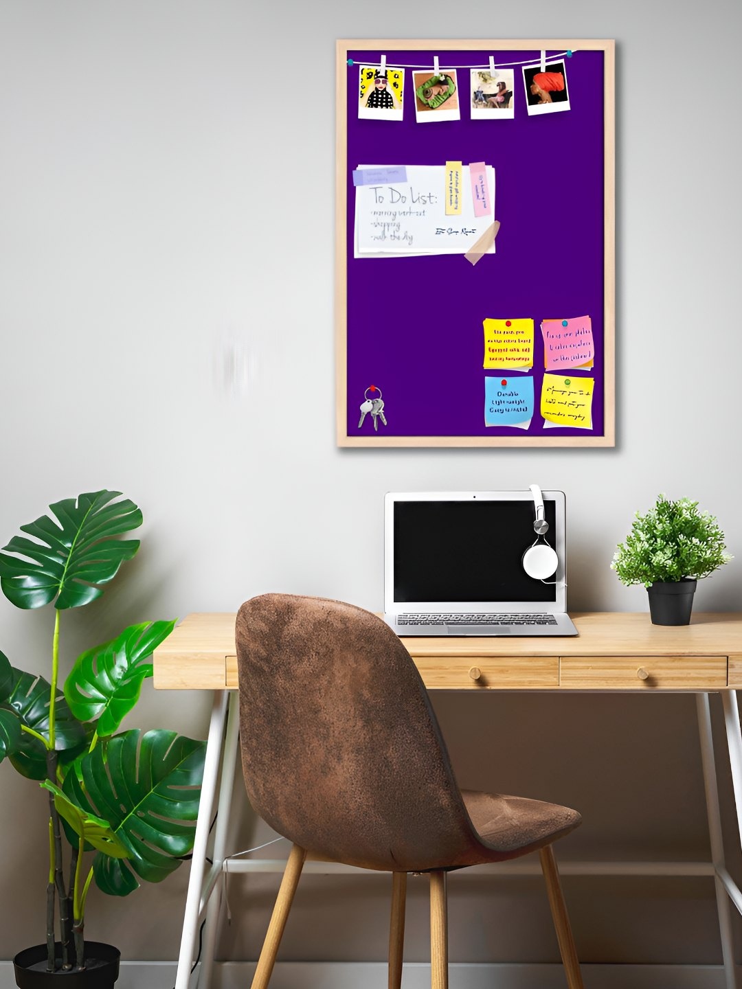 

ArtzFolio Wooden Notice Board, Purple