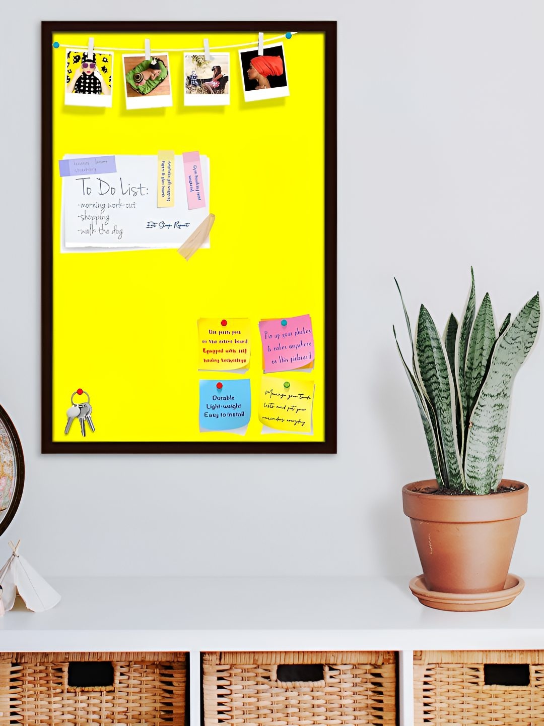 

ArtzFolio Wooden Notice Board, Yellow