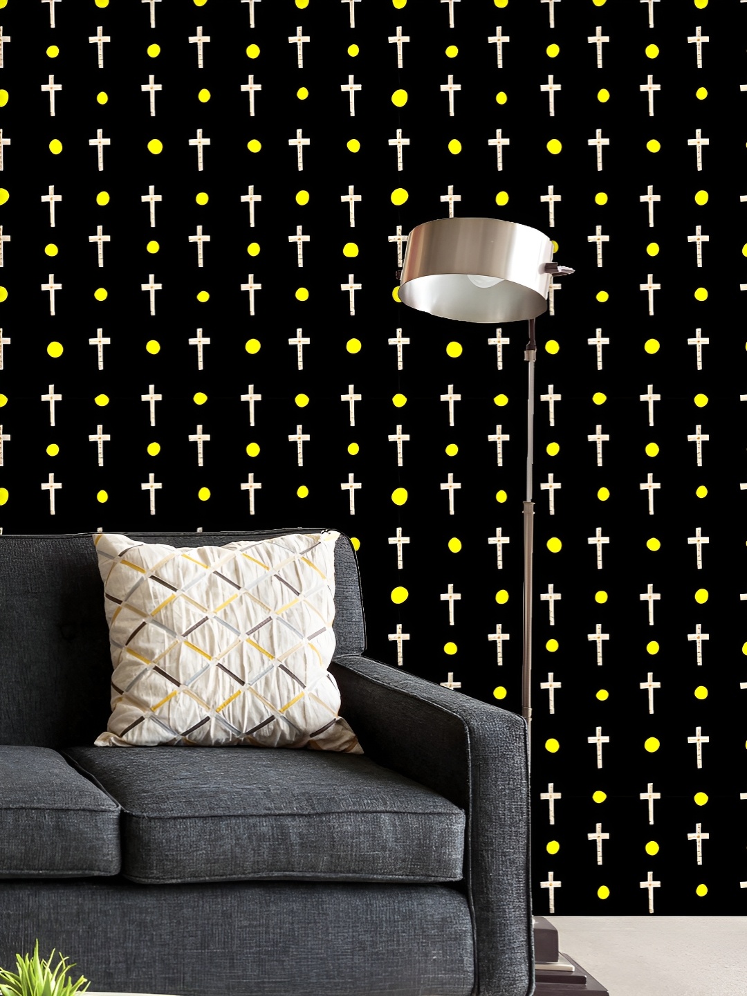 

ArtzFolio Printed UV-Resistant Anti-Bacterial Halloween Pattern Peel & Stick Wallpaper, Multi