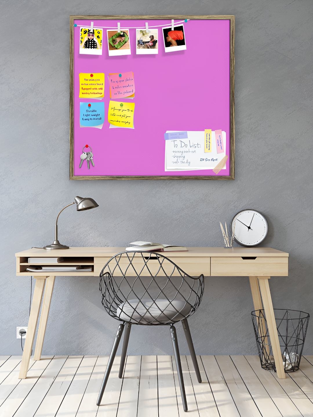 

ArtzFolio Wooden Notice Pin Board, Purple