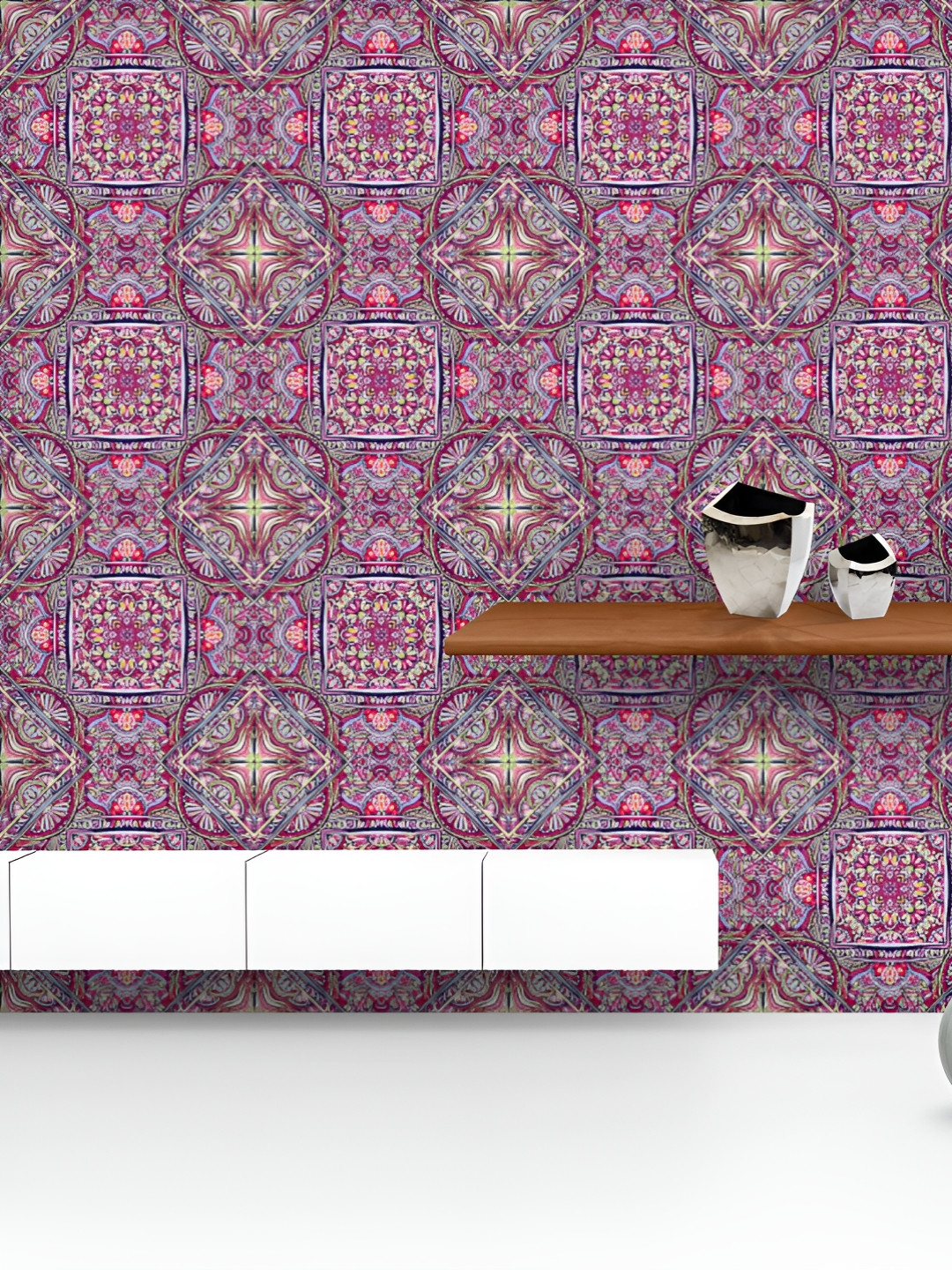 

ArtzFolio Printed UV-Resistant Anti-Bacterial Abstract Colors Peel & Stick Wallpaper, Multi