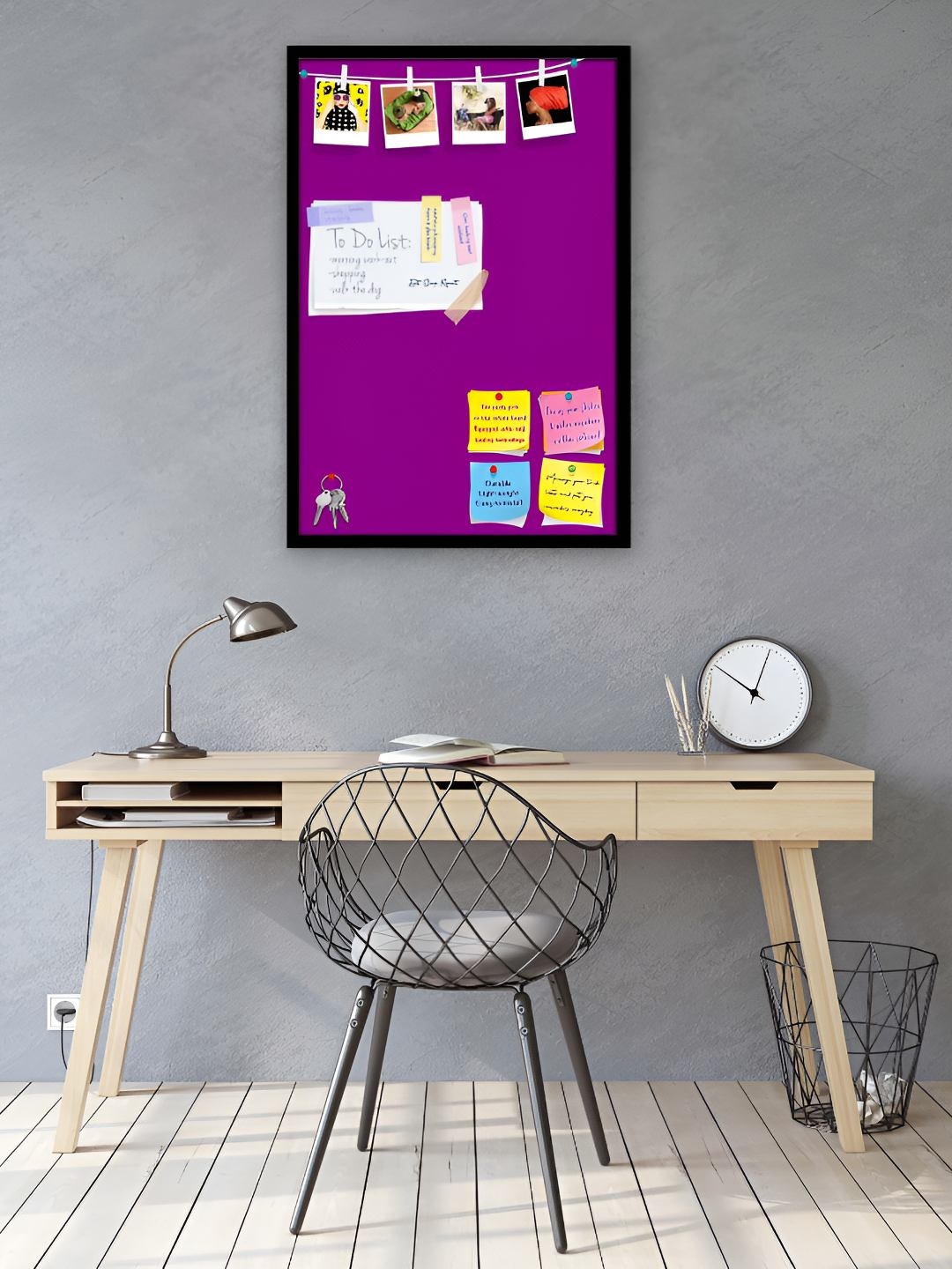 

ArtzFolio Wooden Notice Board, Purple