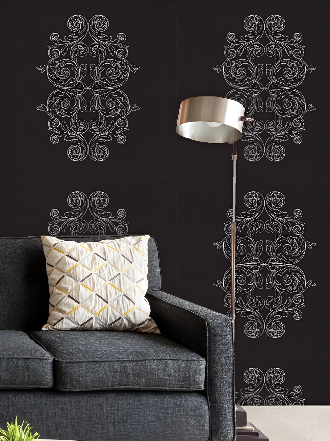 

ArtzFolio Printed UV-Resistant Anti-Bacterial Retro Vintage Antique Style Peel & Stick Wallpaper, Multi