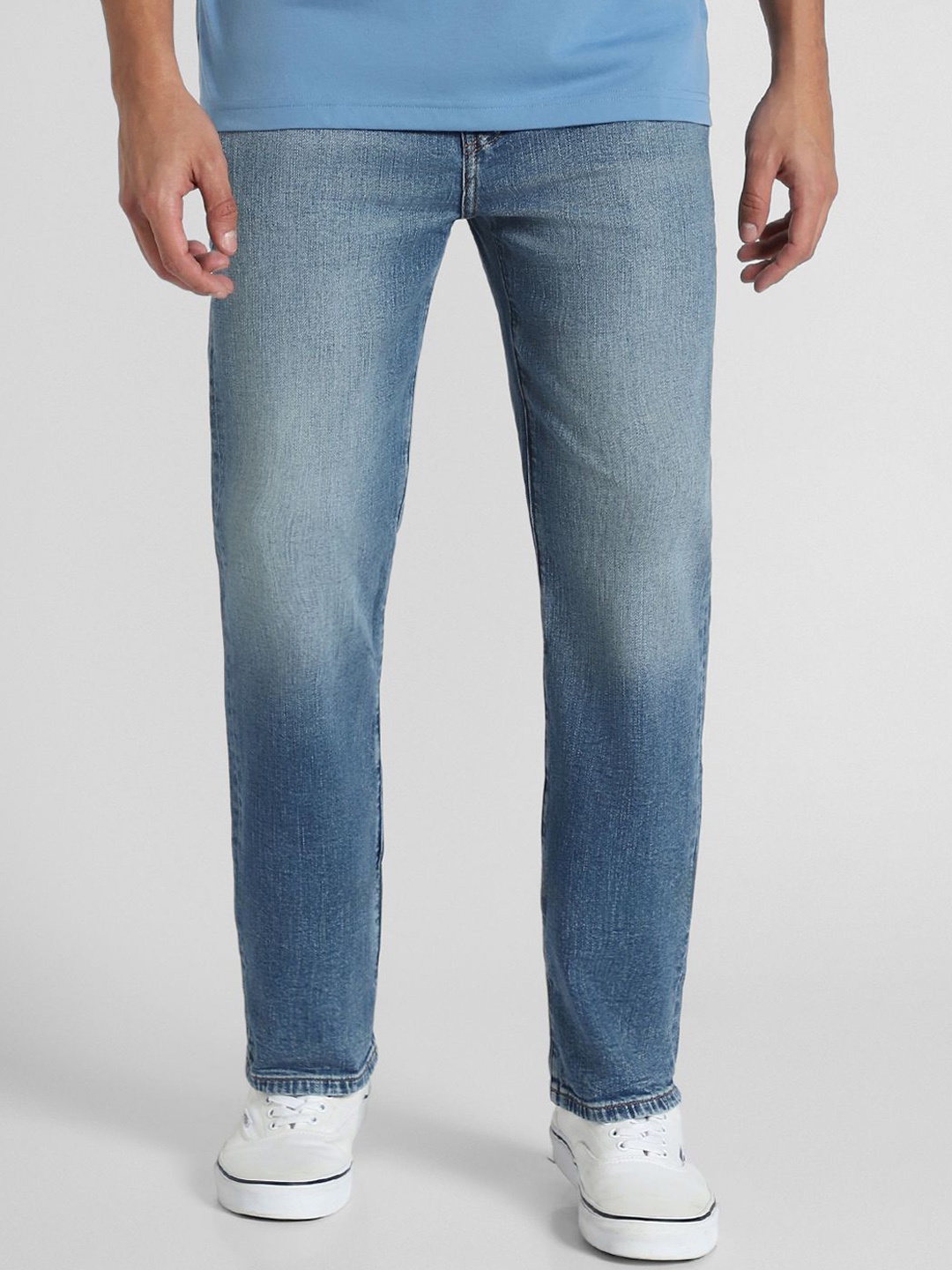

AMERICAN EAGLE OUTFITTERS Men Mid-Rise Heavy Fade Jeans, Blue
