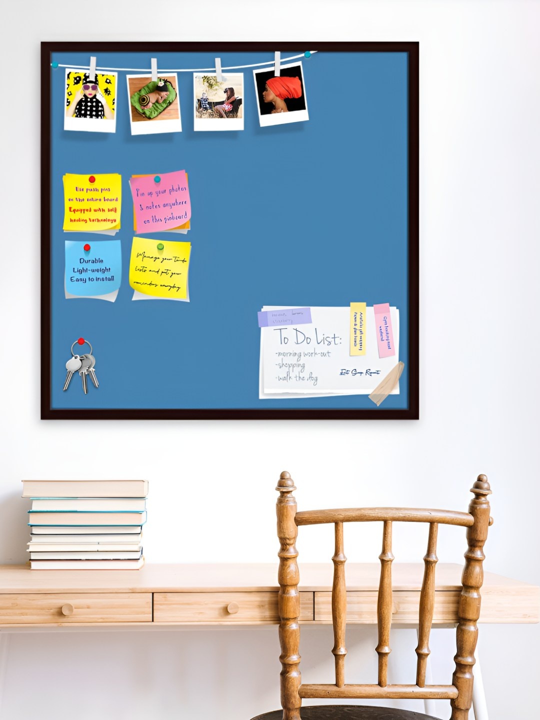 

ArtzFolio Wooden Notice Pin Board, Blue