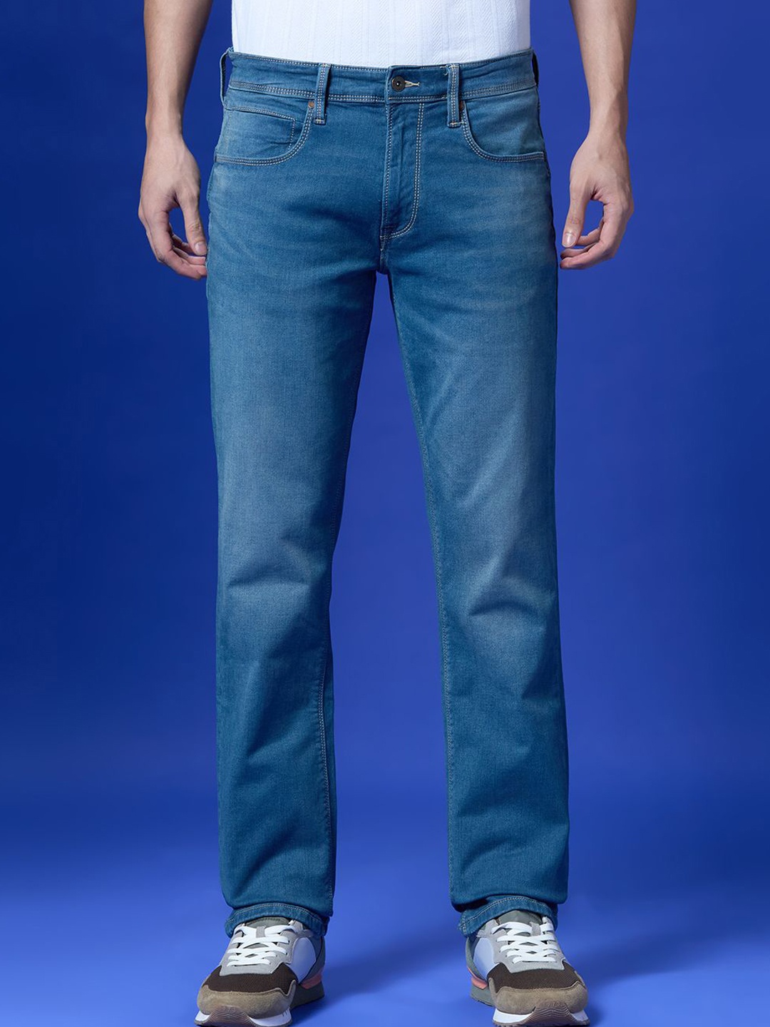 

Pepe Jeans Men Holborne Light Fade Stretchable Cotton Jeans, Blue
