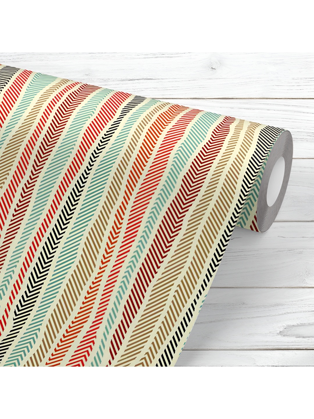 

ArtzFolio White & Red Printed UV-Resistant Peel & Stick Wallpaper