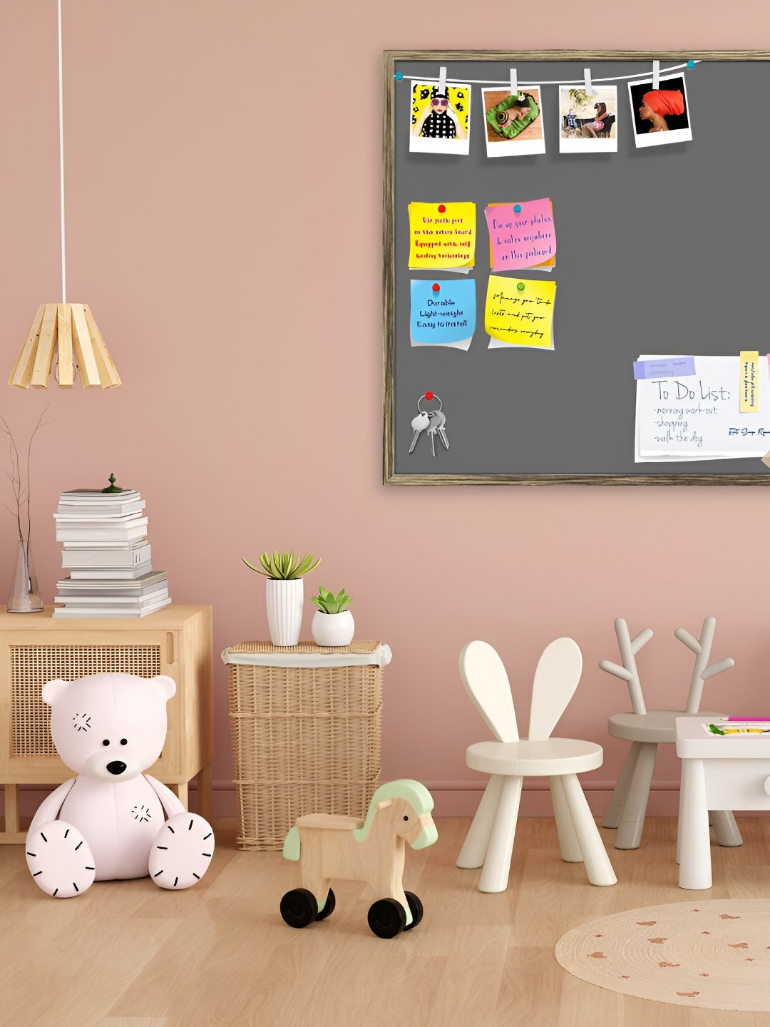 

ArtzFolio Wooden Notice Pin Board, Grey