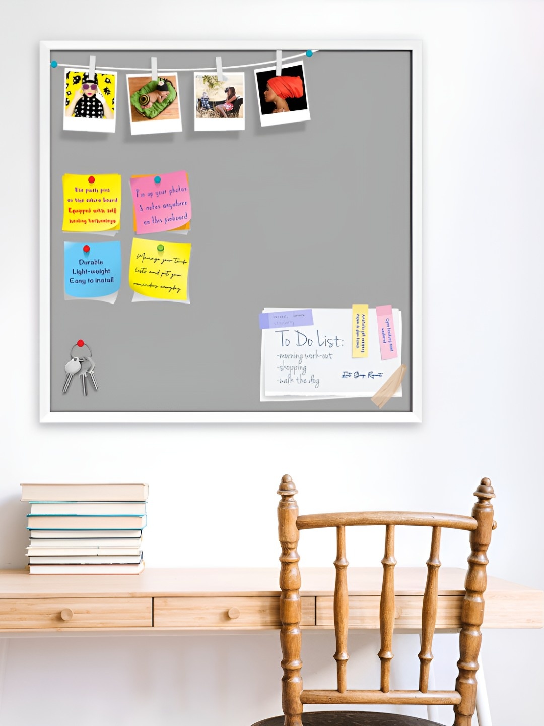 

ArtzFolio Wooden Notice Board, Grey