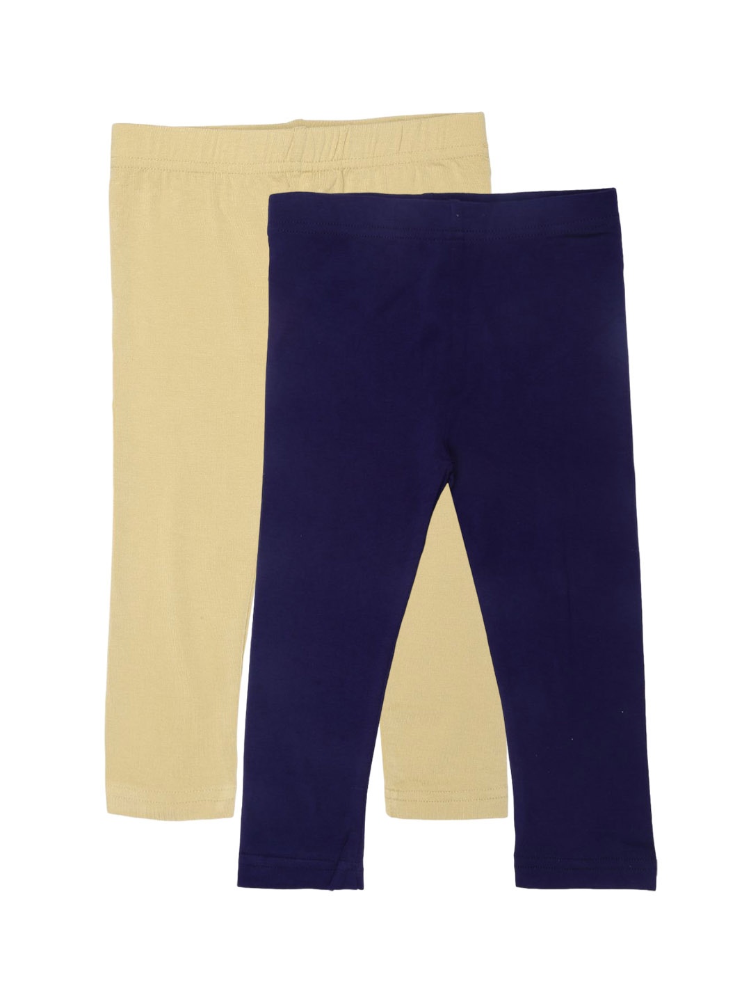 

De Moza Girls Pack Of 2 Ankle Length Leggings, Navy blue
