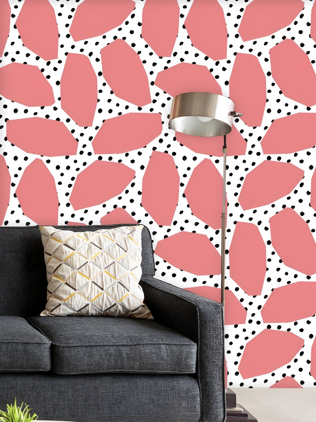 

ArtzFolio Printed UV-Resistant Anti-Bacterial Repeat Geometric Shapes Peel & Stick Wallpaper, Multi