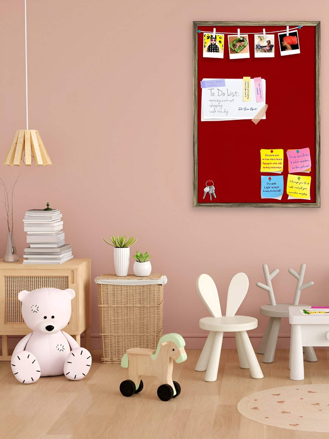 

ArtzFolio Wooden Notice Board, Red