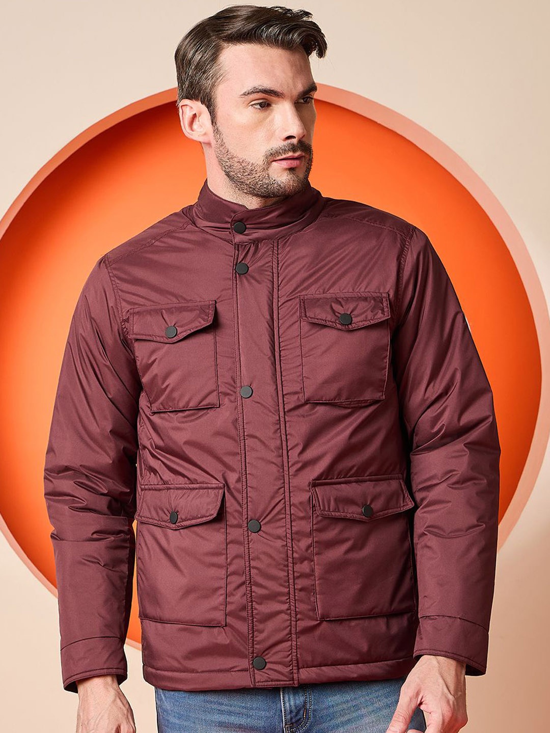 

Club York Men Lightweight Quilted Jacket, Maroon