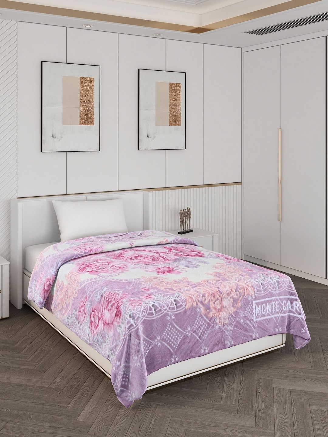 

Monte Carlo Lavender & Pink Floral Heavy Winter Single Bed Blanket