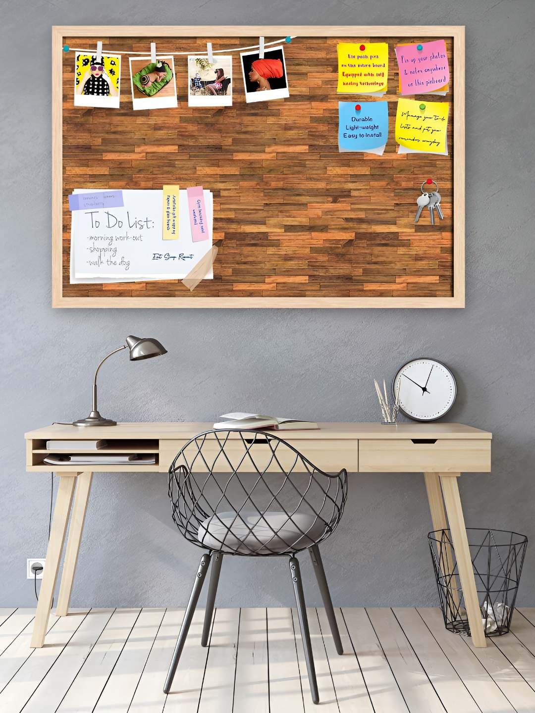 

ArtzFolio Wooden Notice Pin Board, Multi