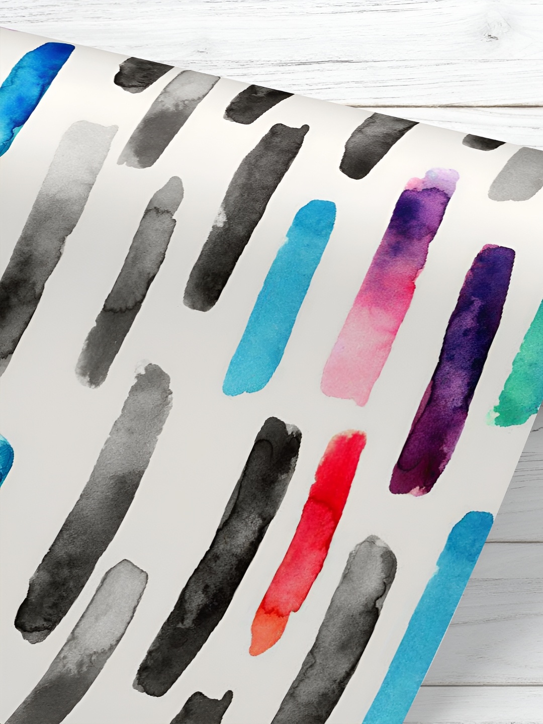 

ArtzFolio White & Grey Printed UV-Resistant Peel & Stick Wallpaper
