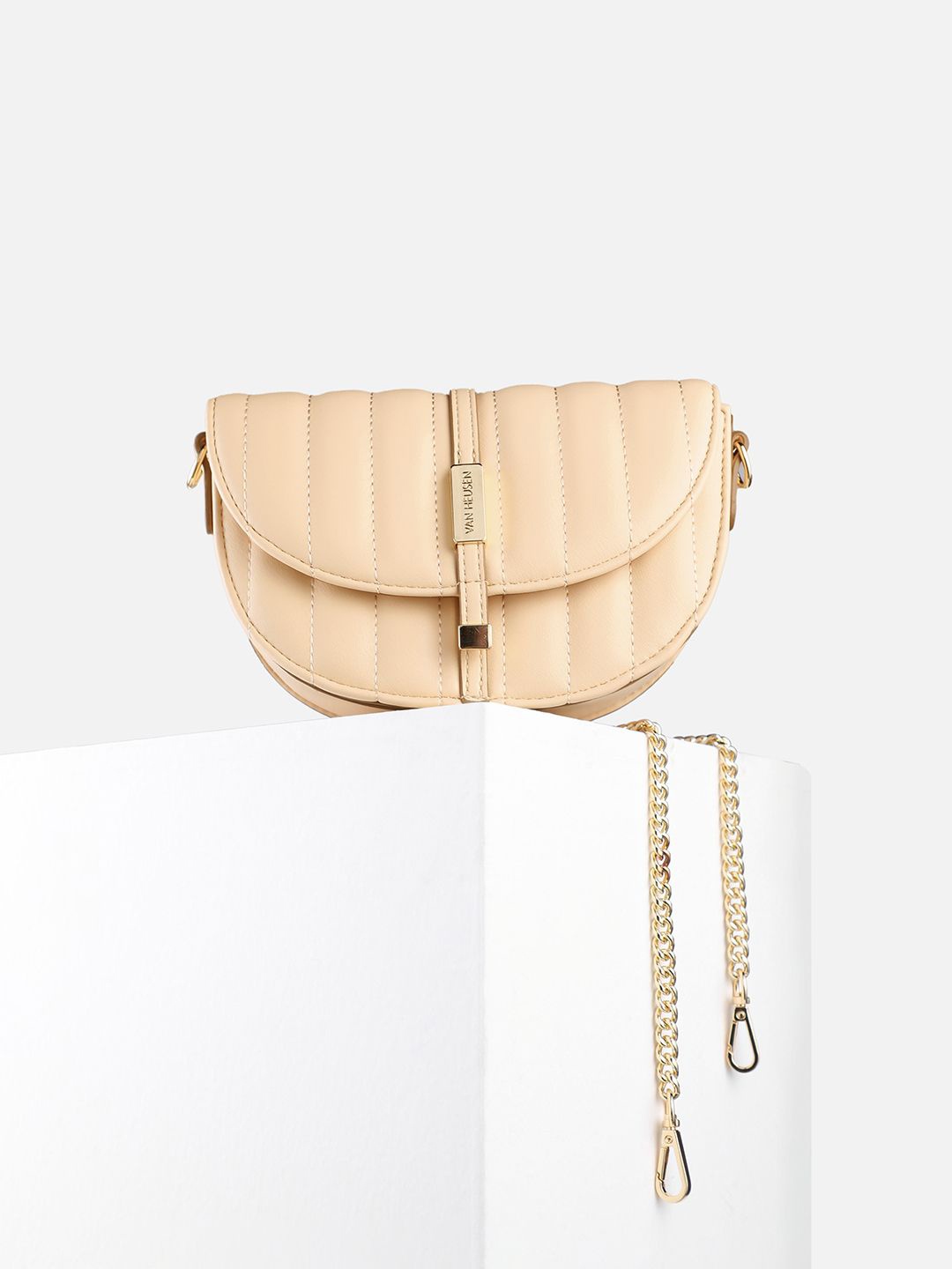 

Van Heusen Woman PU Sling Bag, Beige
