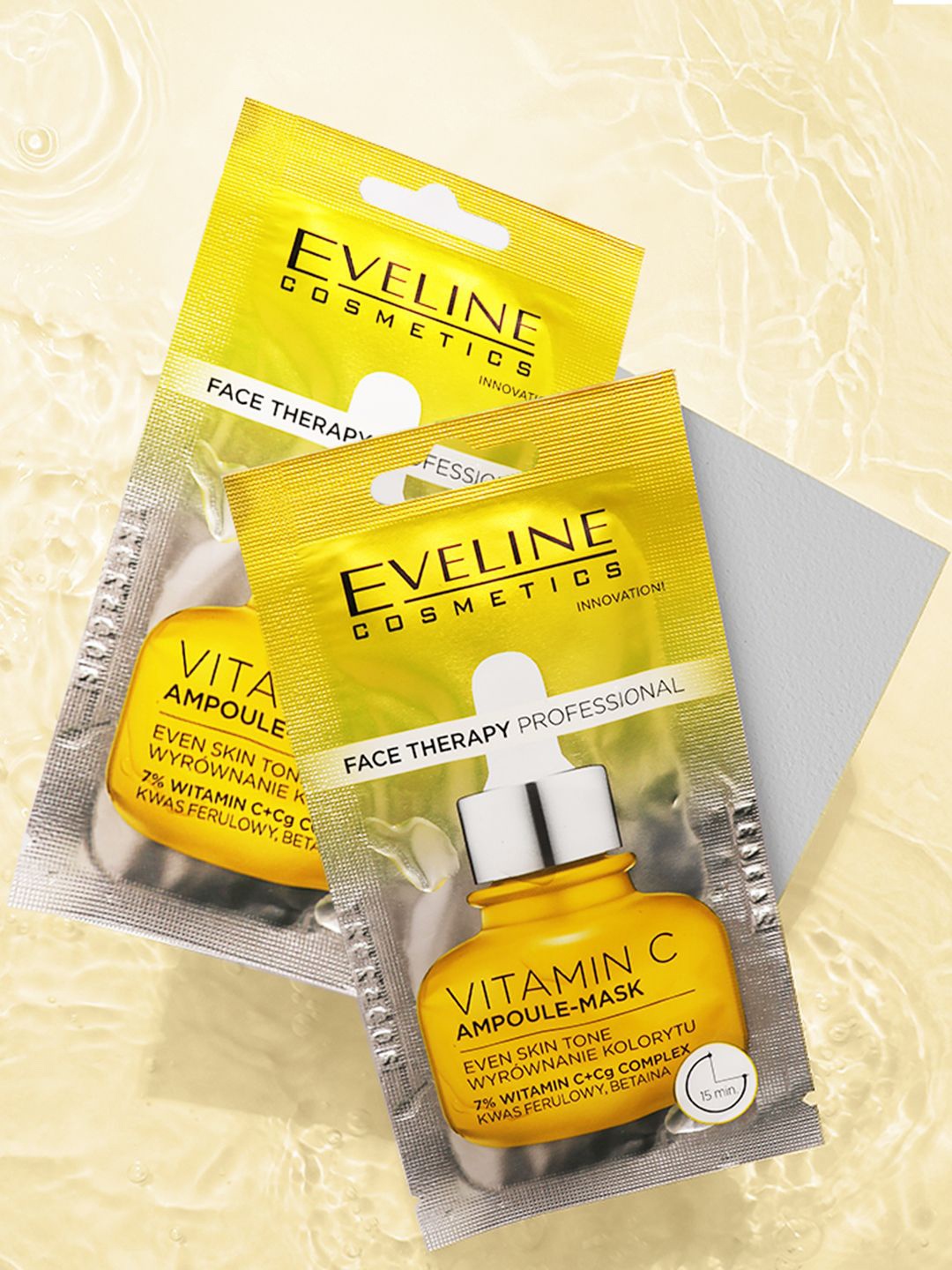 

Eveline Cosmetics Face Therapy Professional Vit C Ampoule Mask - 8ml, Transparent