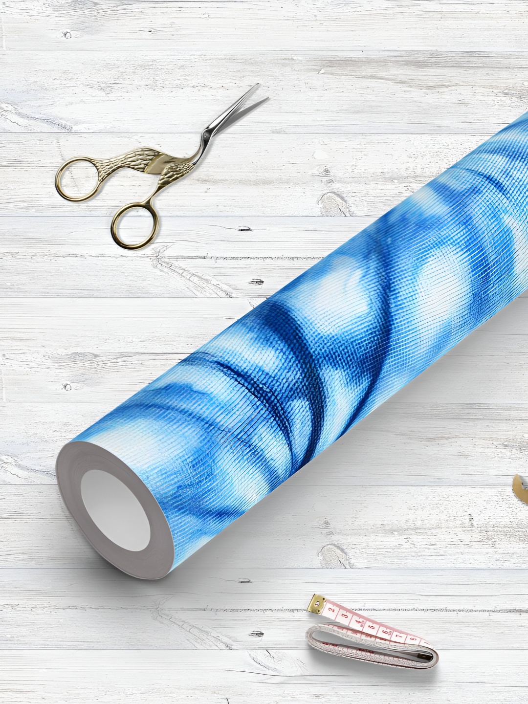 

ArtzFolio Blue & White Printed UV Resistant Wallpaper