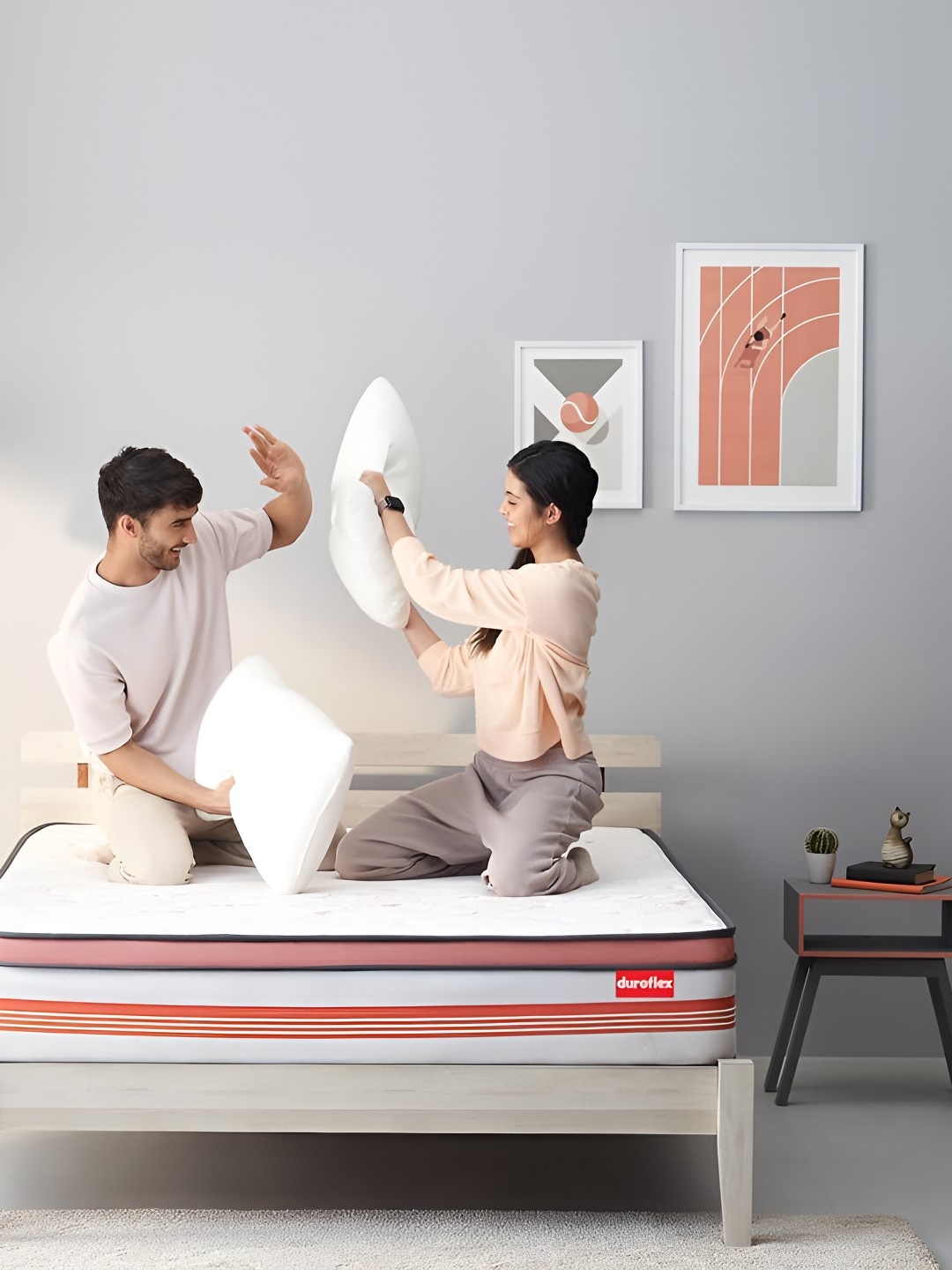 

Duroflex Boltt Plus NRG Layer Medium Firm 8" Queen Bonnell Spring Mattress (78x60 Inch), Cream