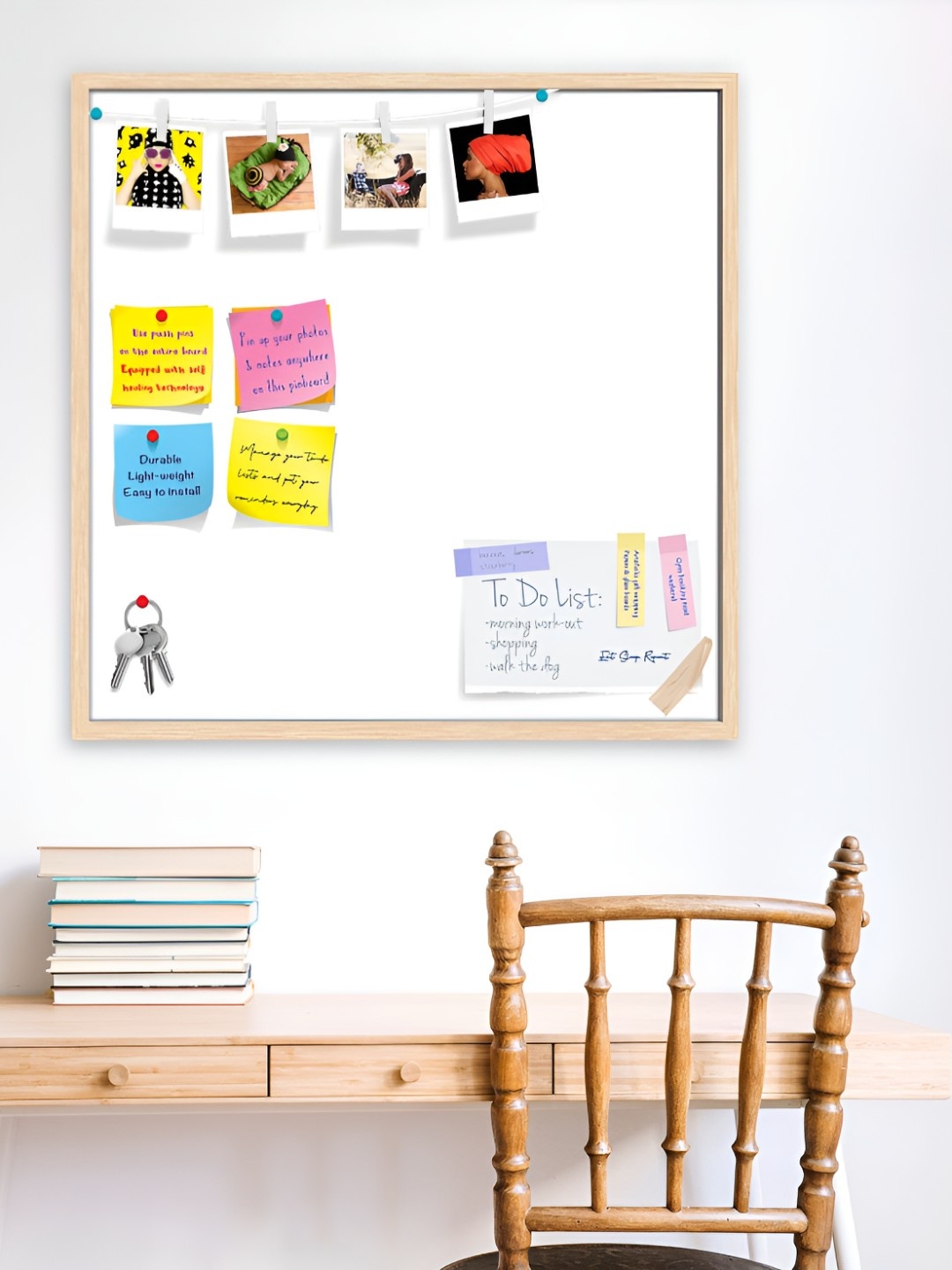 

ArtzFolio Wooden Notice Pin Board, White